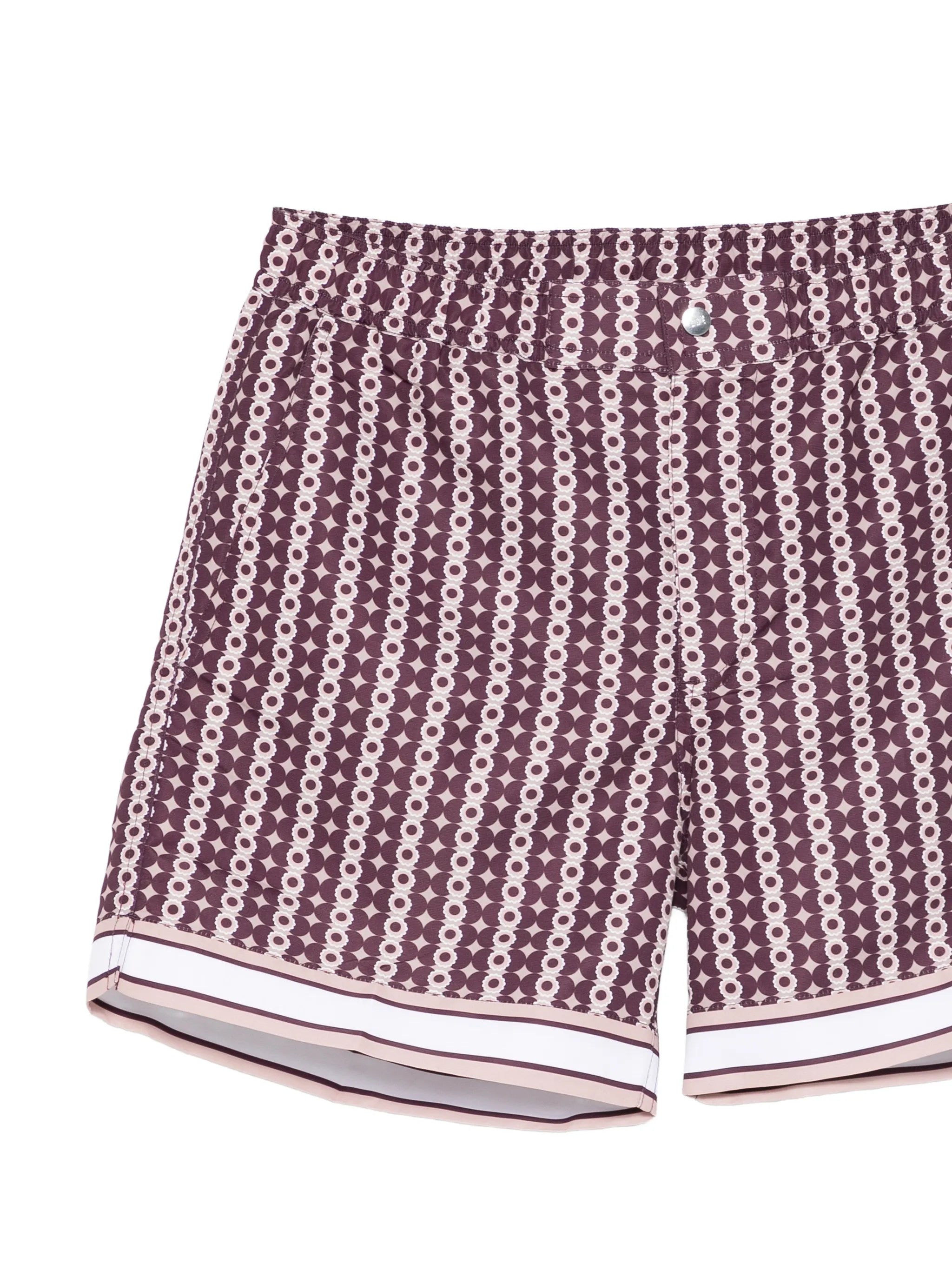 printed swim shorts