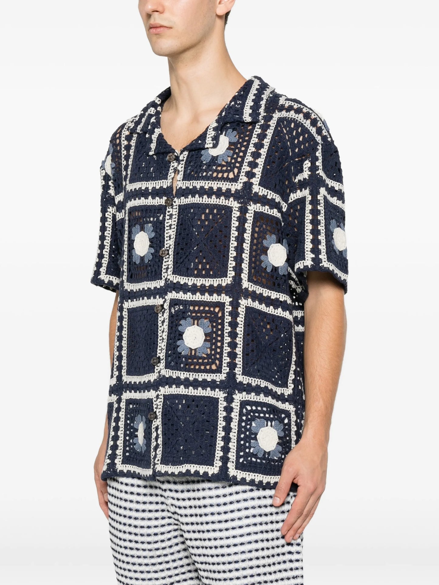 Tejer crochet-knit shirt