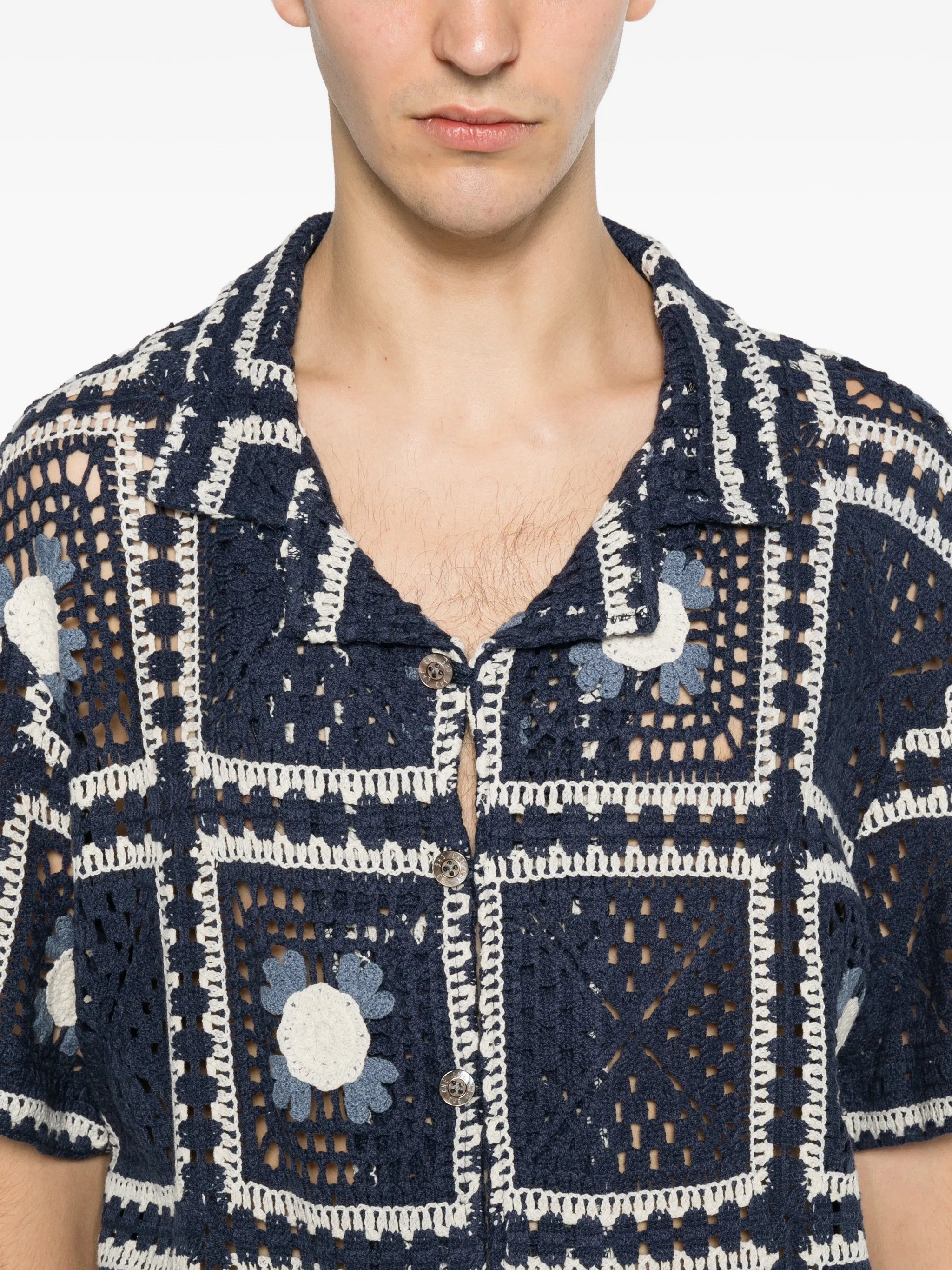 Tejer crochet-knit shirt