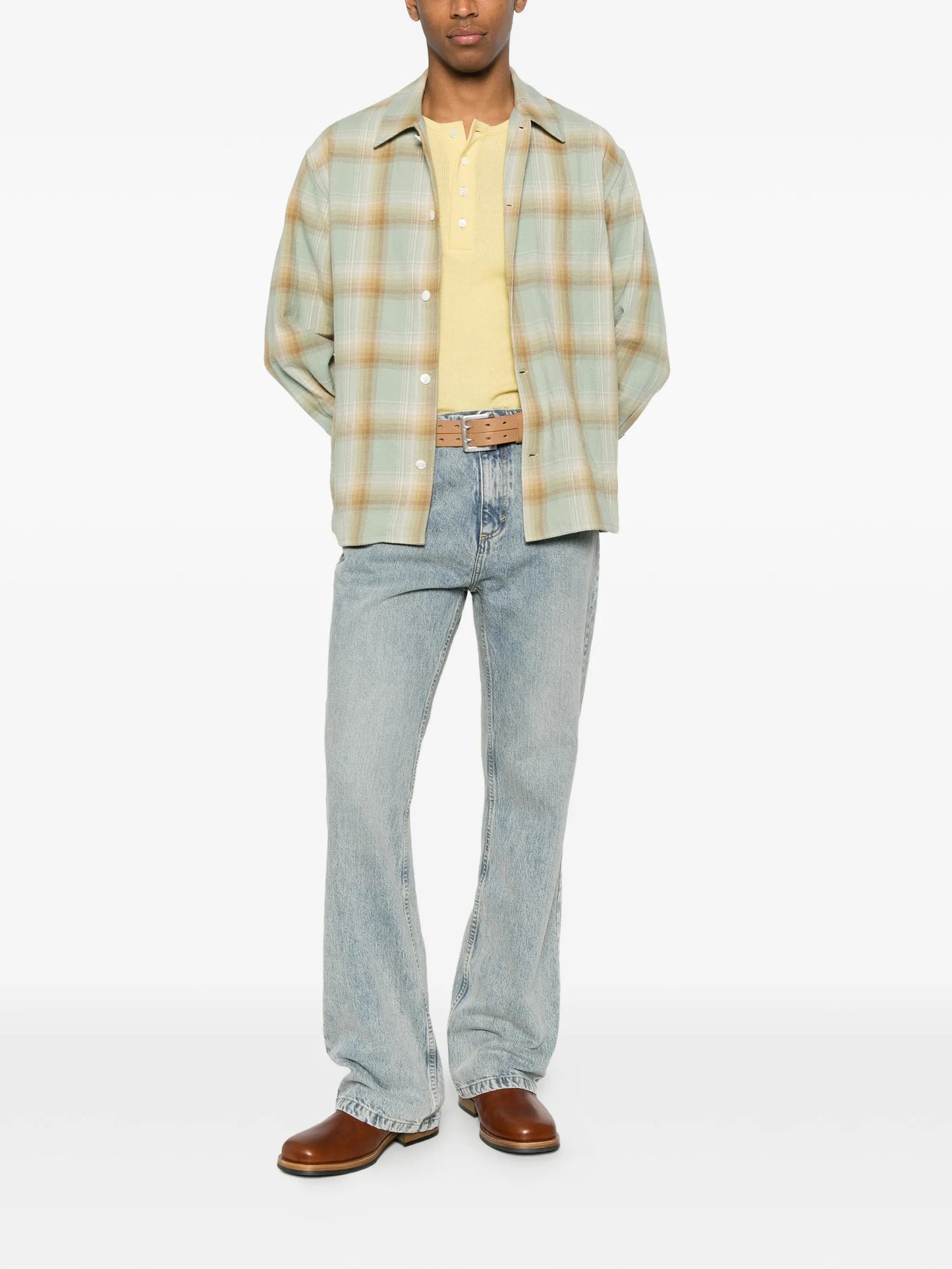 Logan ombre checked shirt