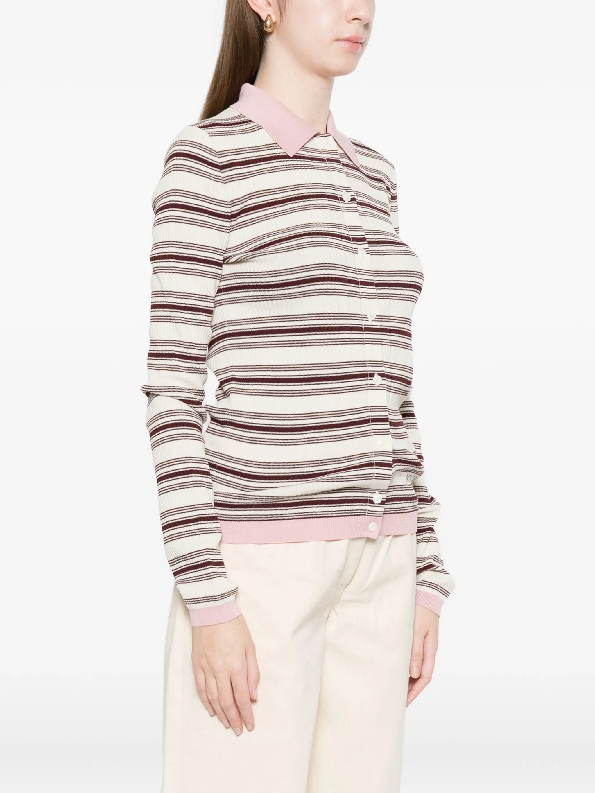 striped polo top
