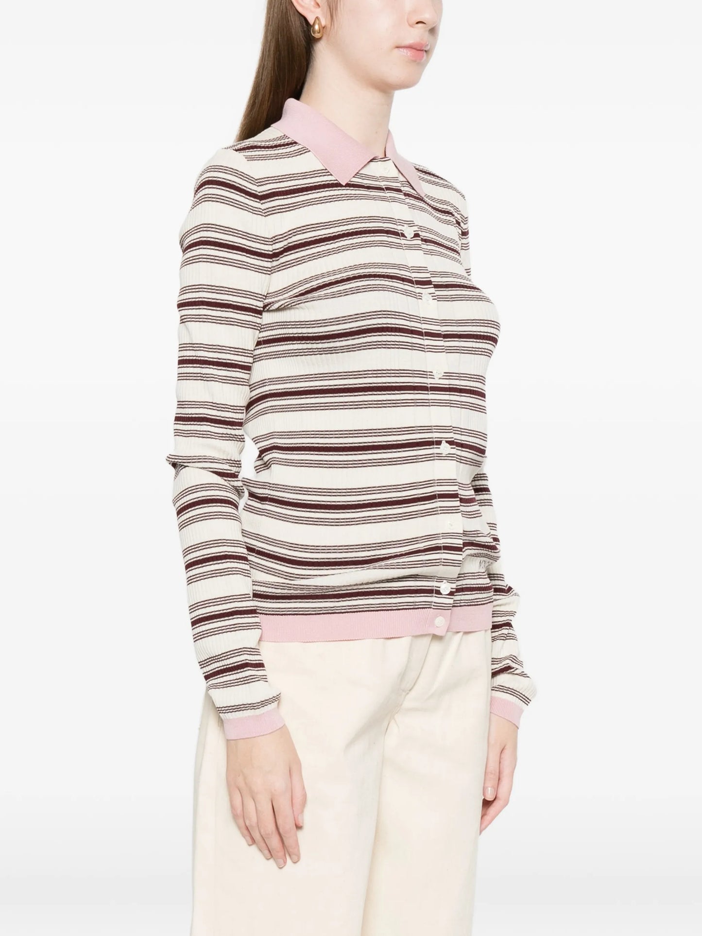 striped polo top
