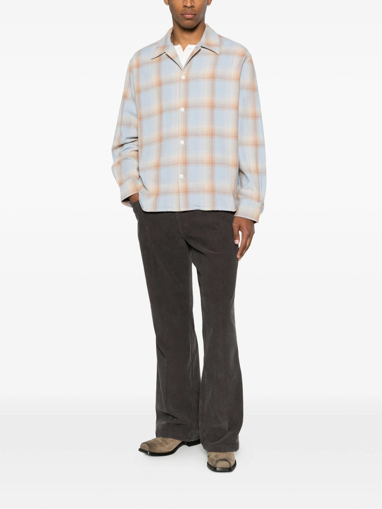 Logan ombre checked shirt