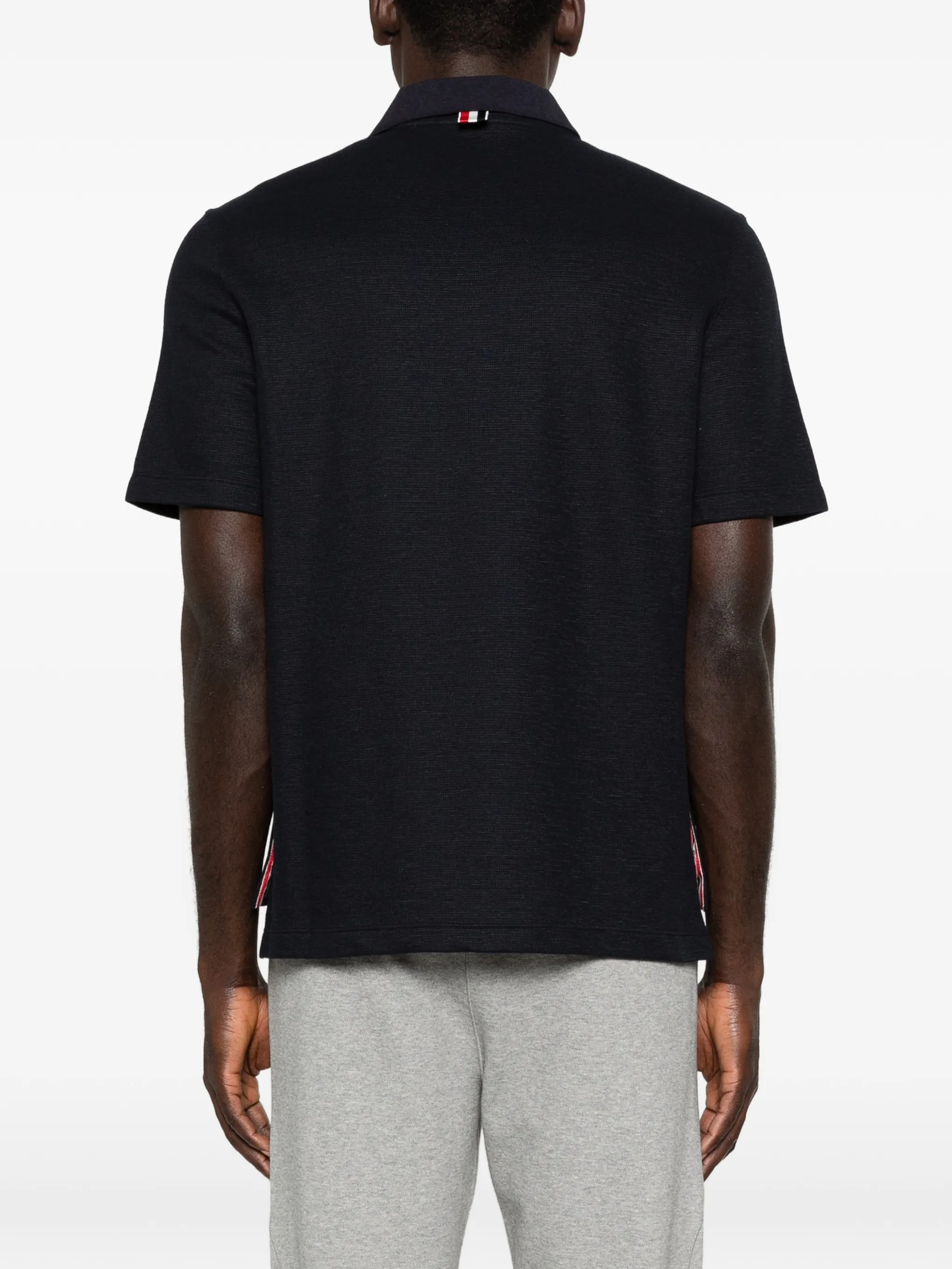logo-embroidery polo shirt