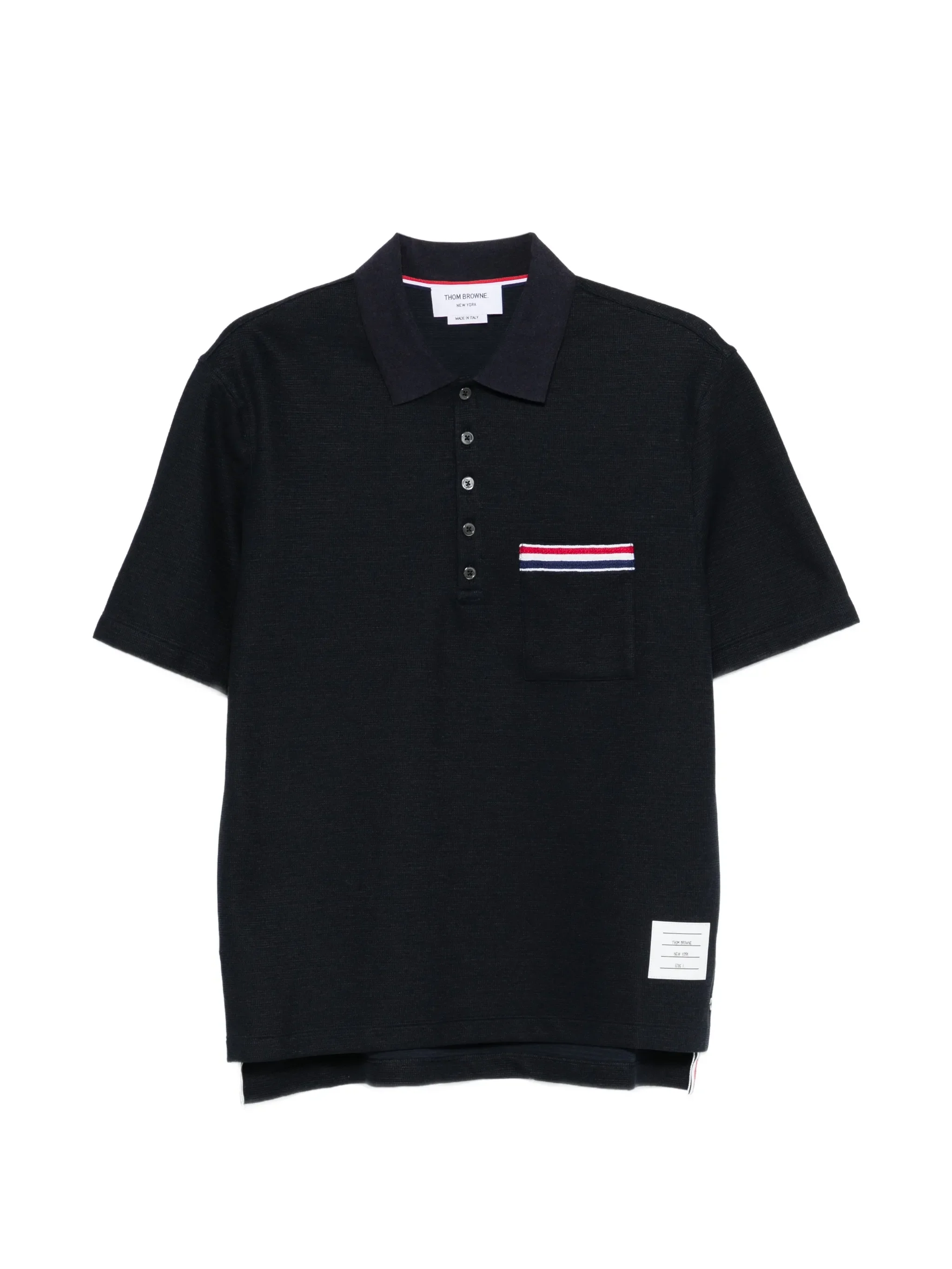 logo-embroidery polo shirt