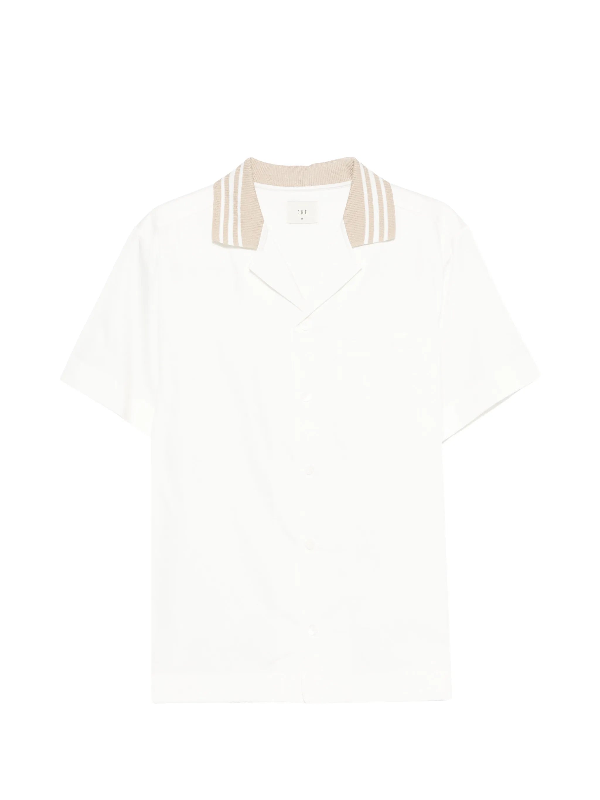 Senna striped-collar shirt