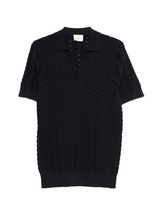 open-neck T-shirt