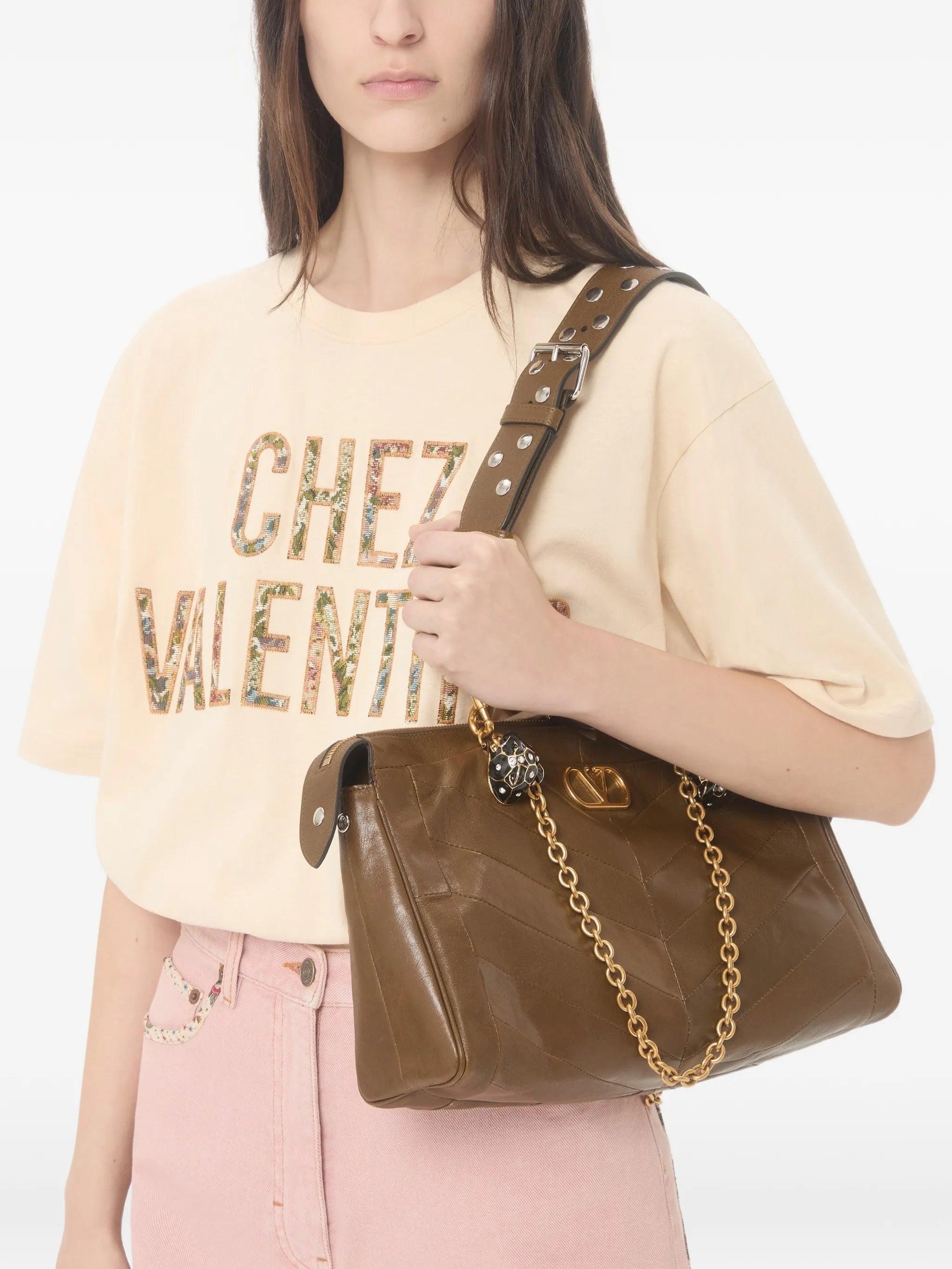 embroidered cotton T-Shirt