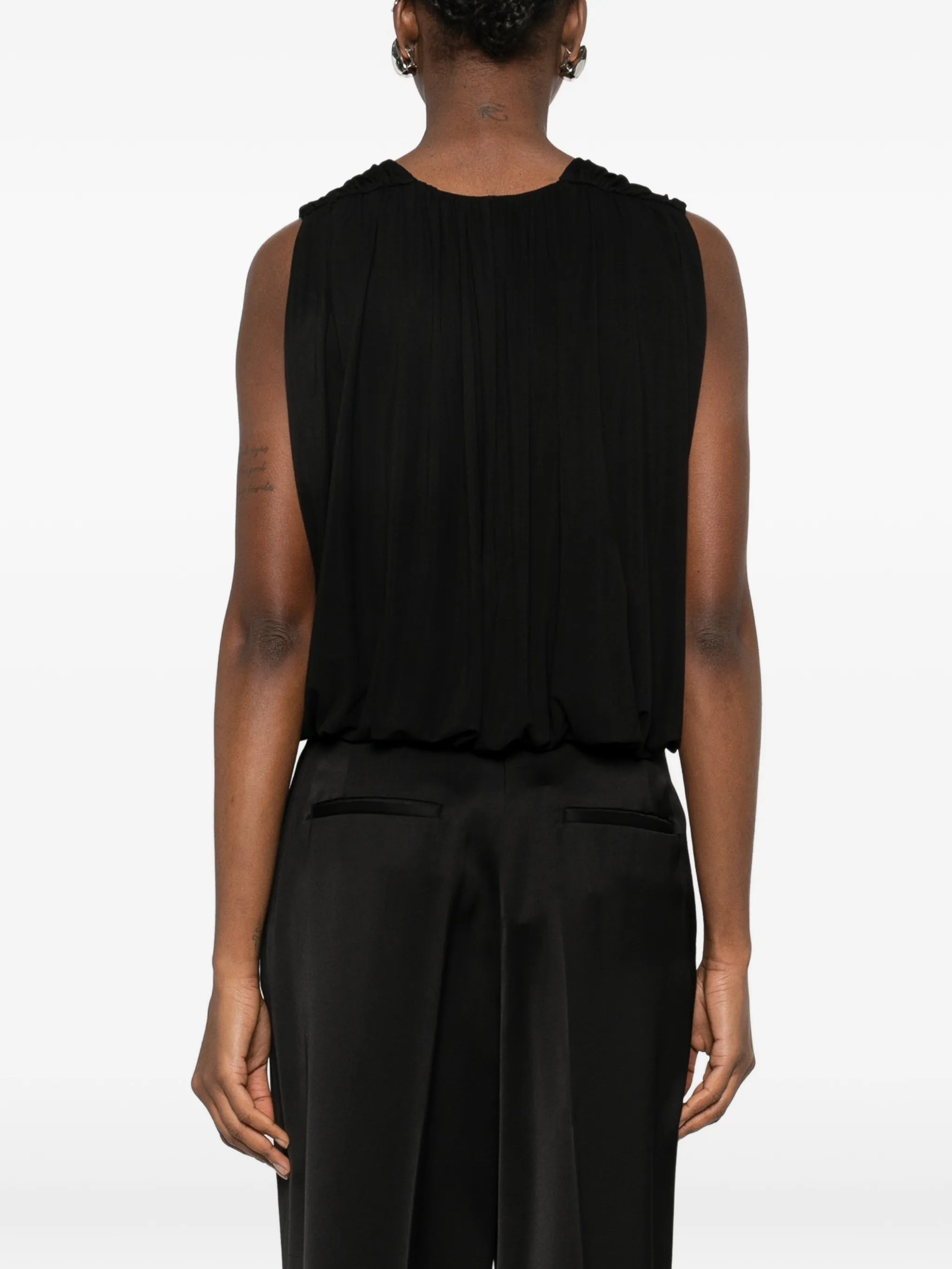 Solina gathered cape top