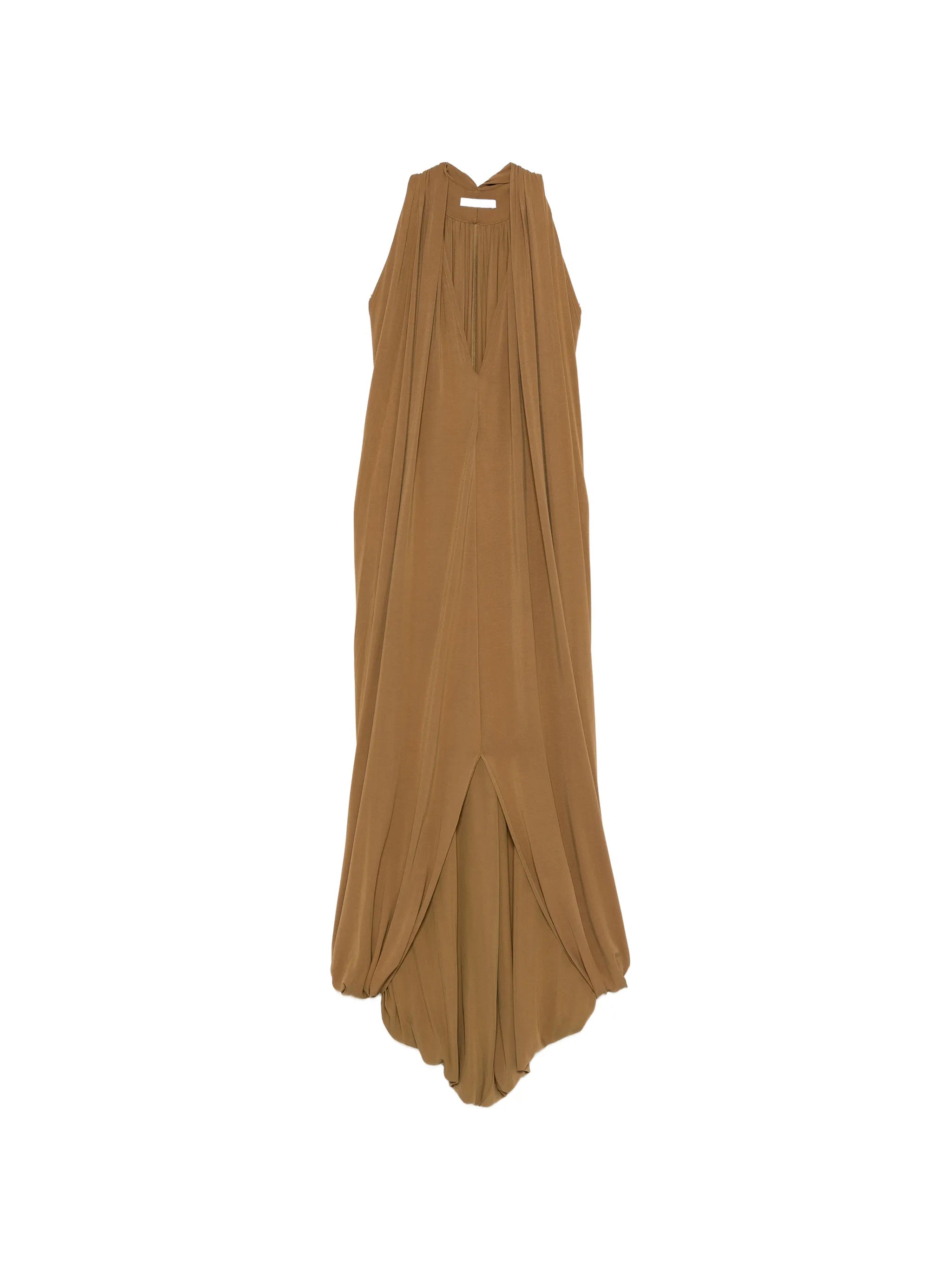 V-neck split dress