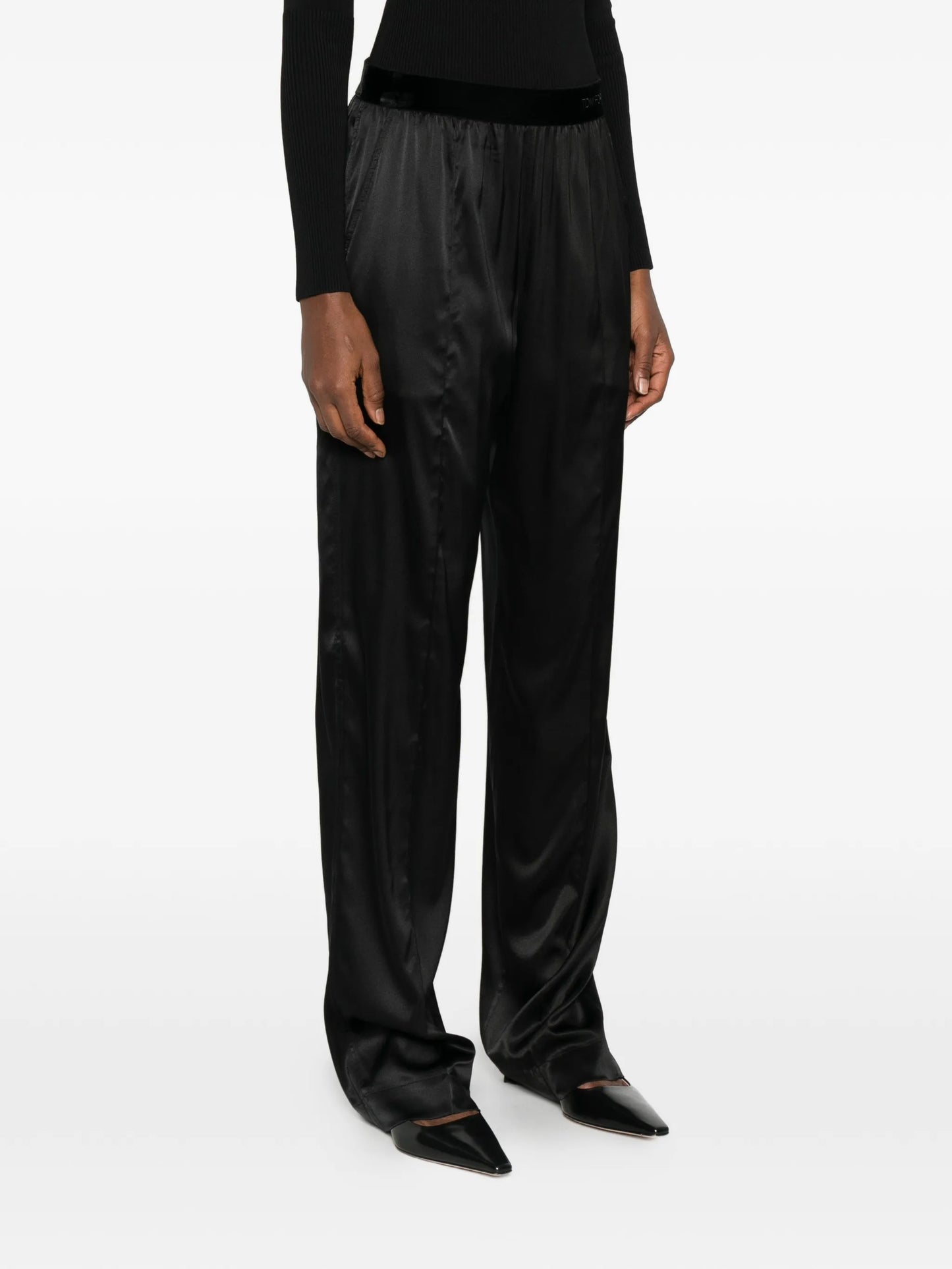 satin trousers