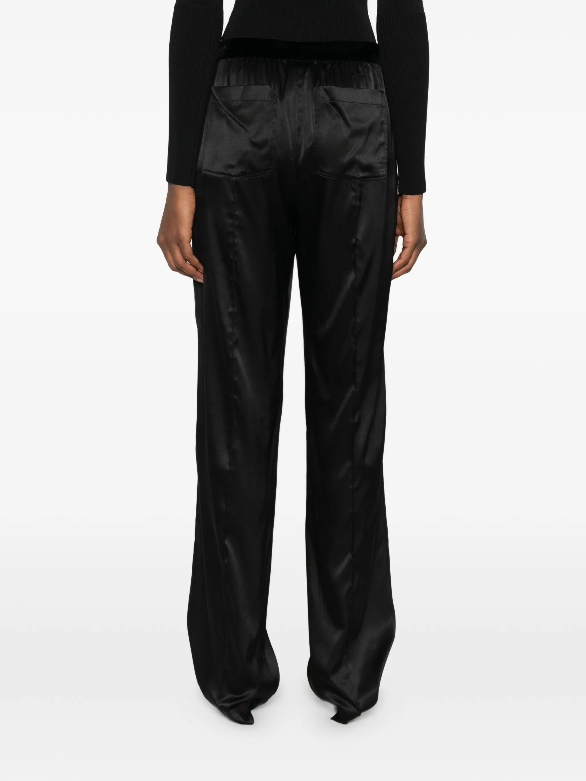 satin trousers