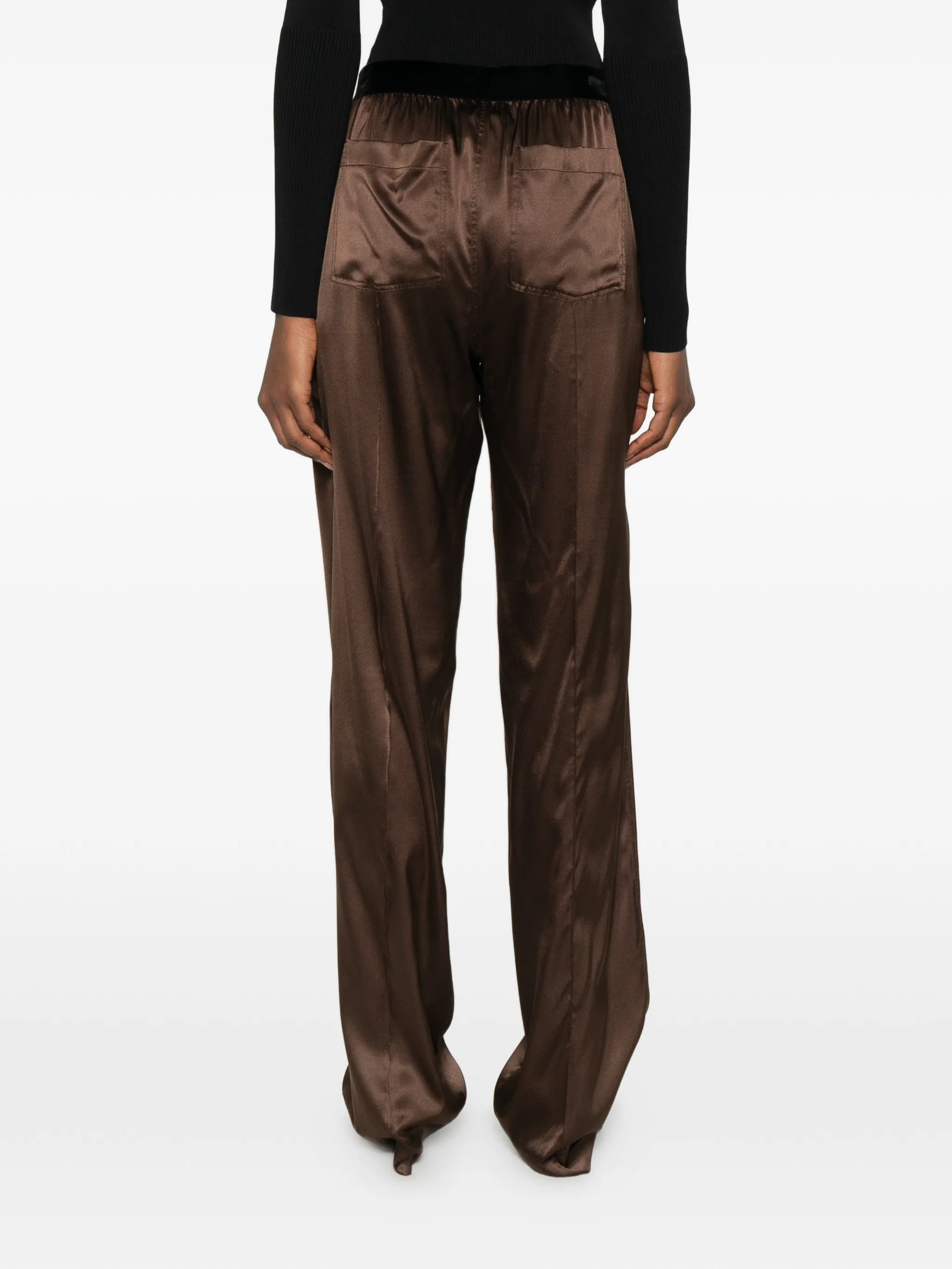 logo-embroidered trousers