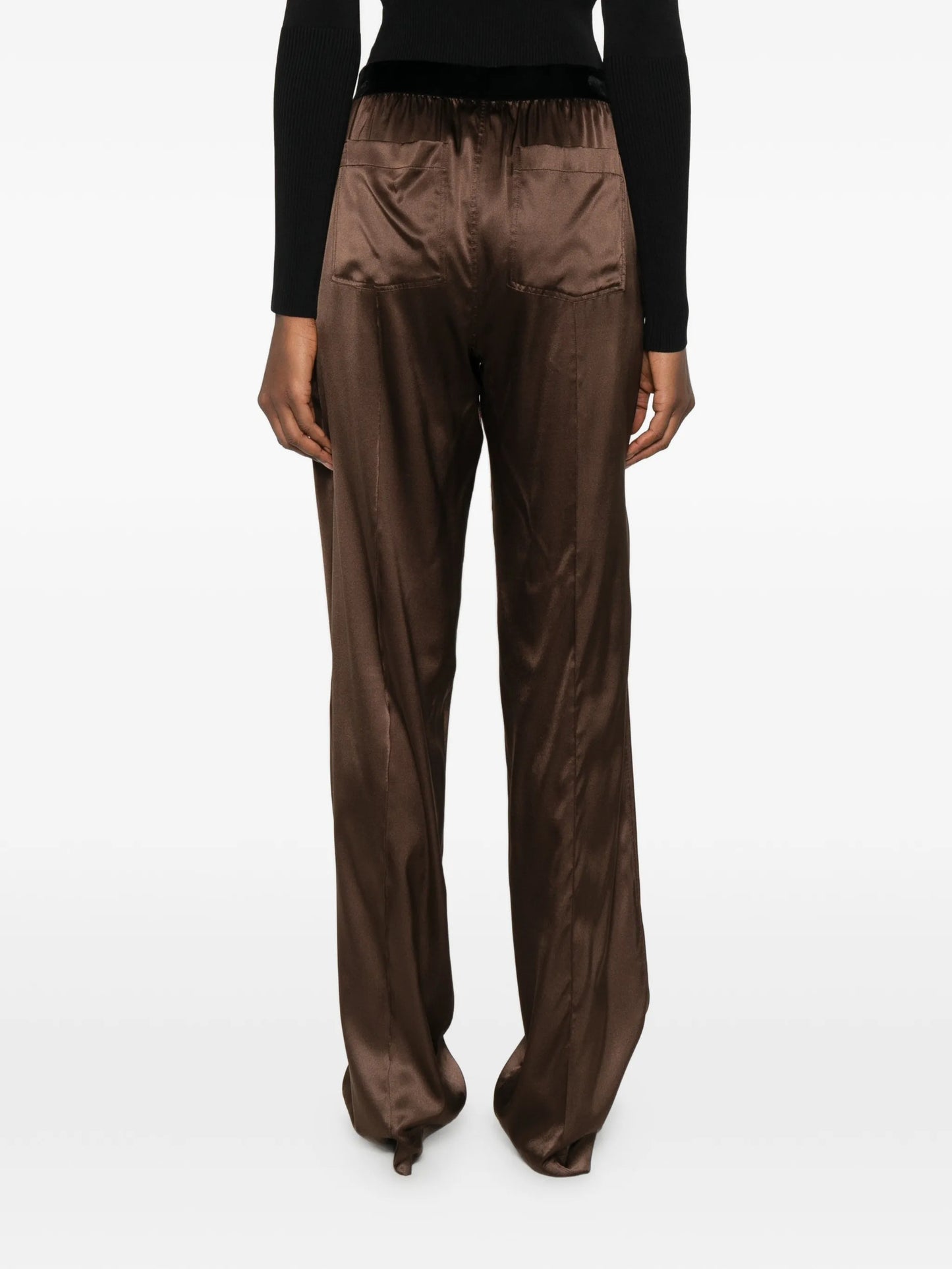 logo-embroidered trousers