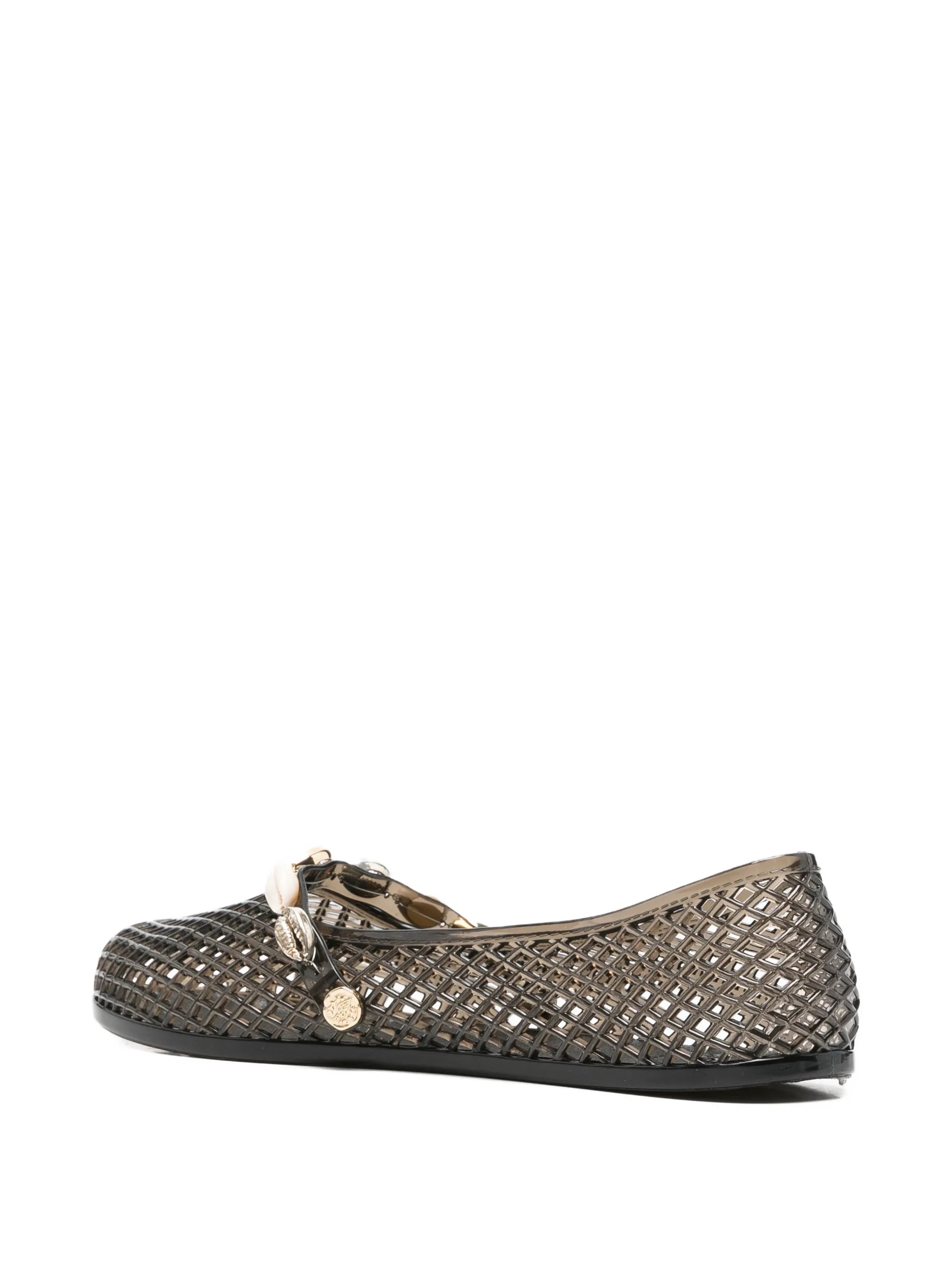 Iro shell-embellished ballet flats