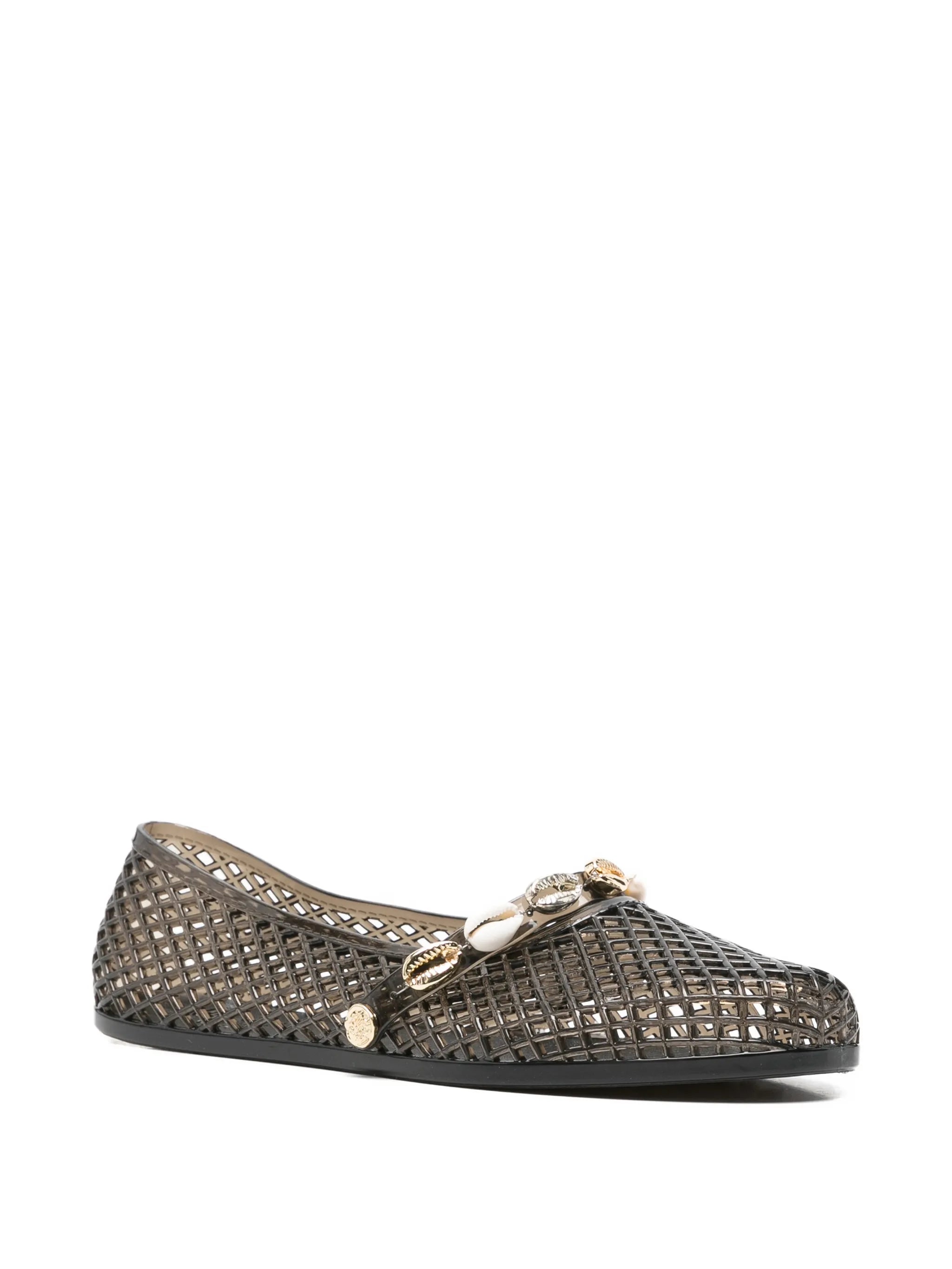 Iro shell-embellished ballet flats