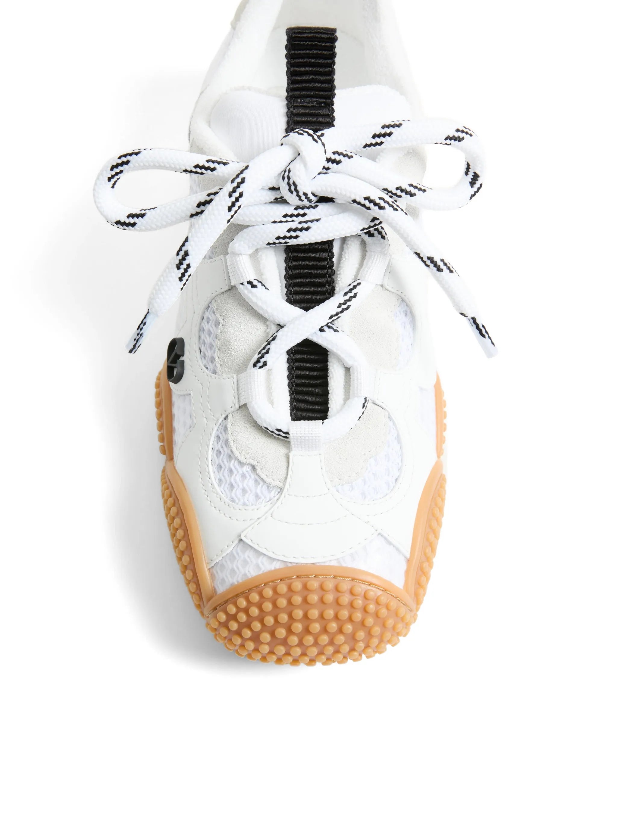 Amphibia sneakers in rubberized calfskin and split leather