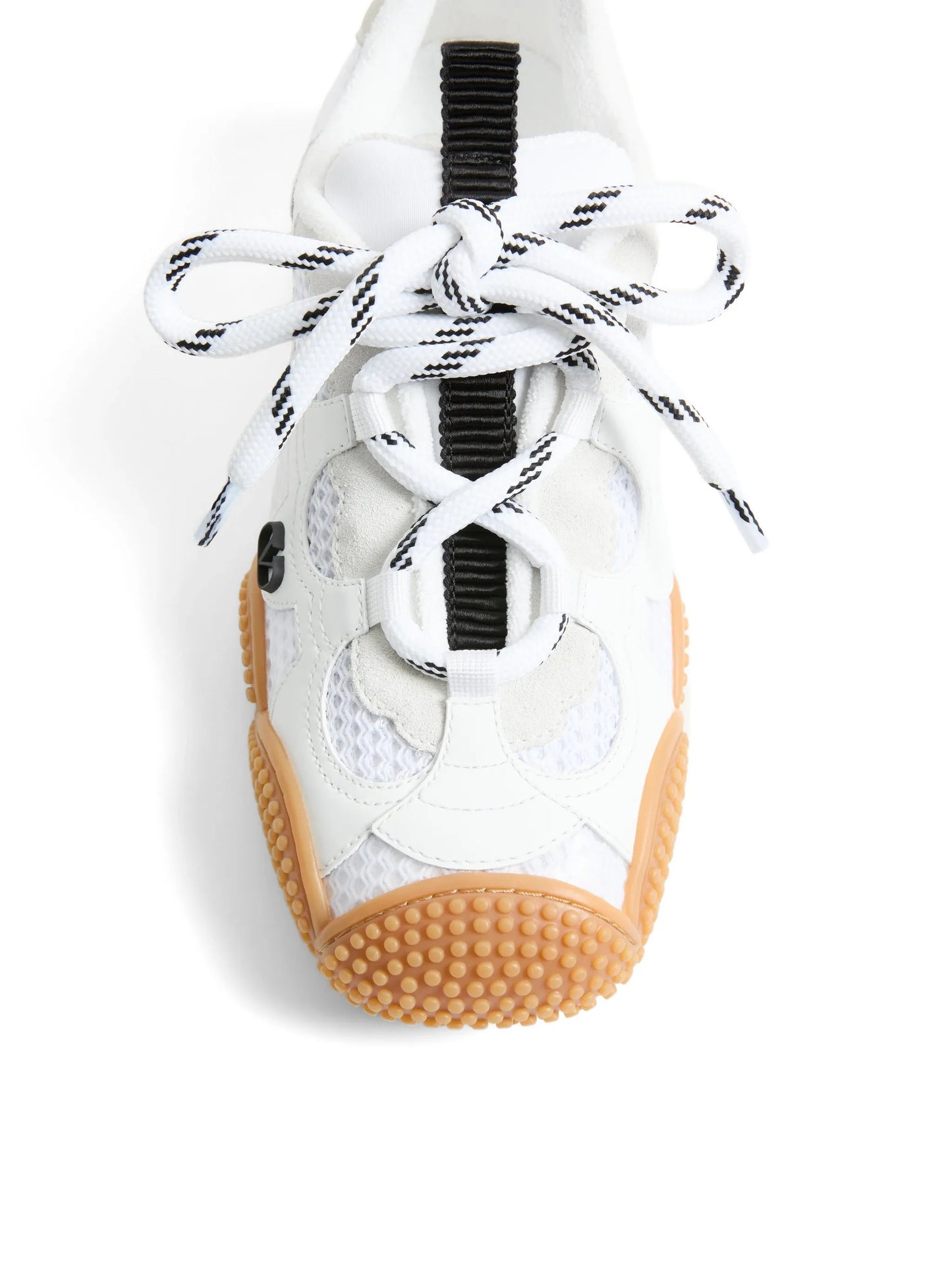 Amphibia sneakers in rubberized calfskin and split leather