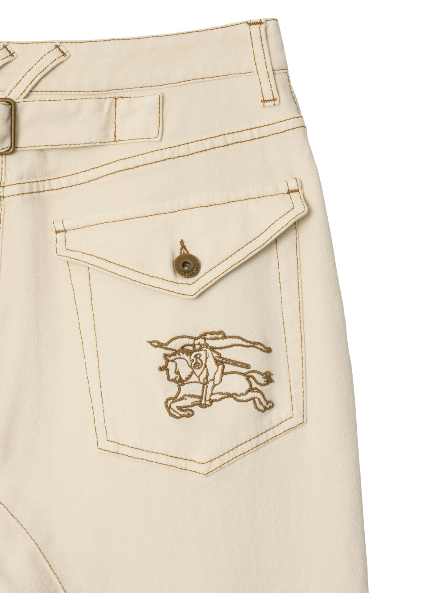 equestrian-knight straight-leg jeans