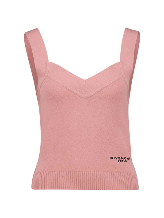 V-neck sleeveless top