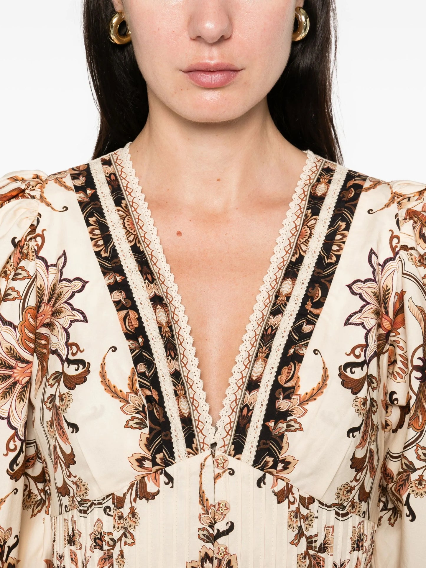 floral-print shirt