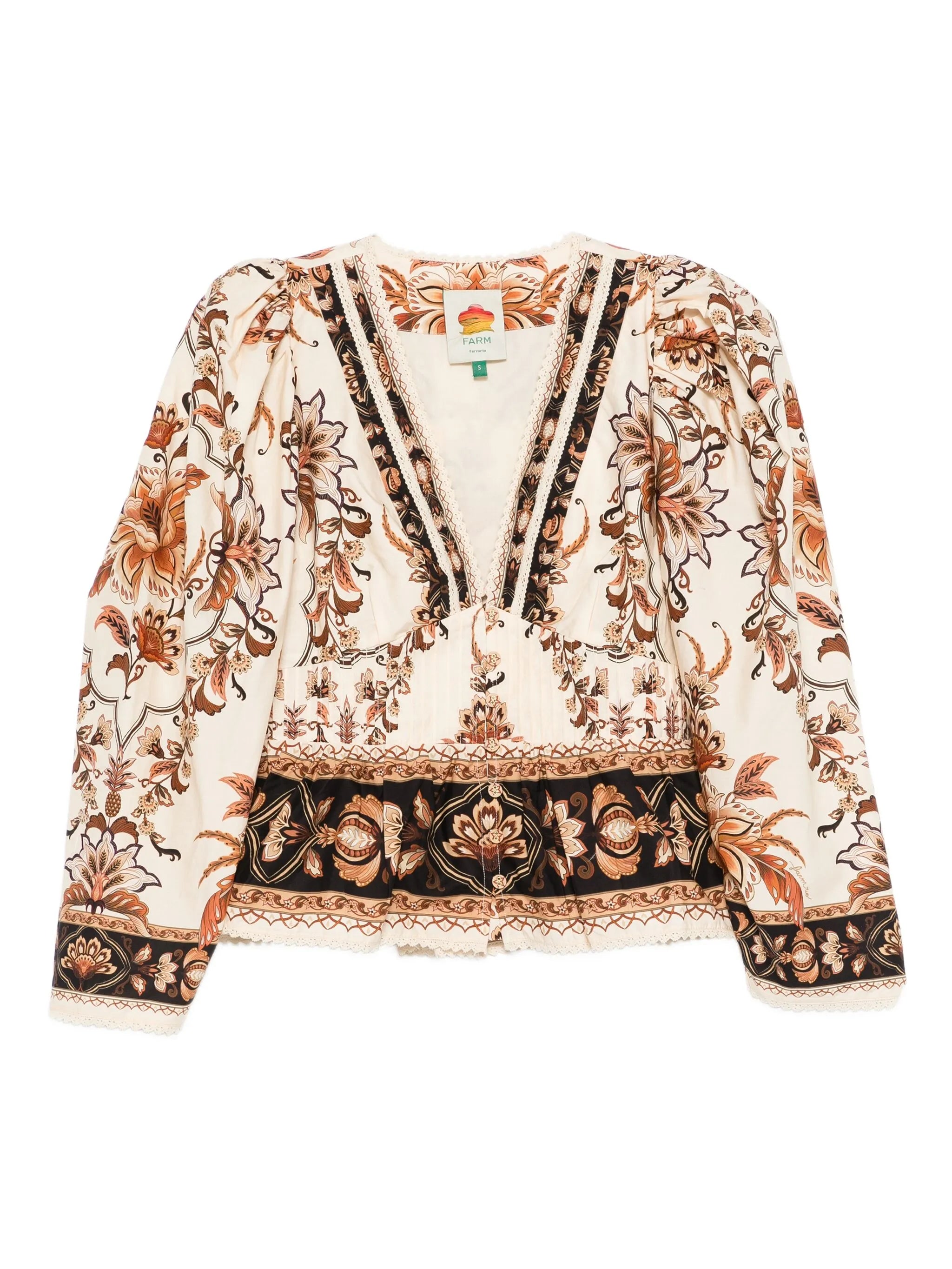 floral-print shirt