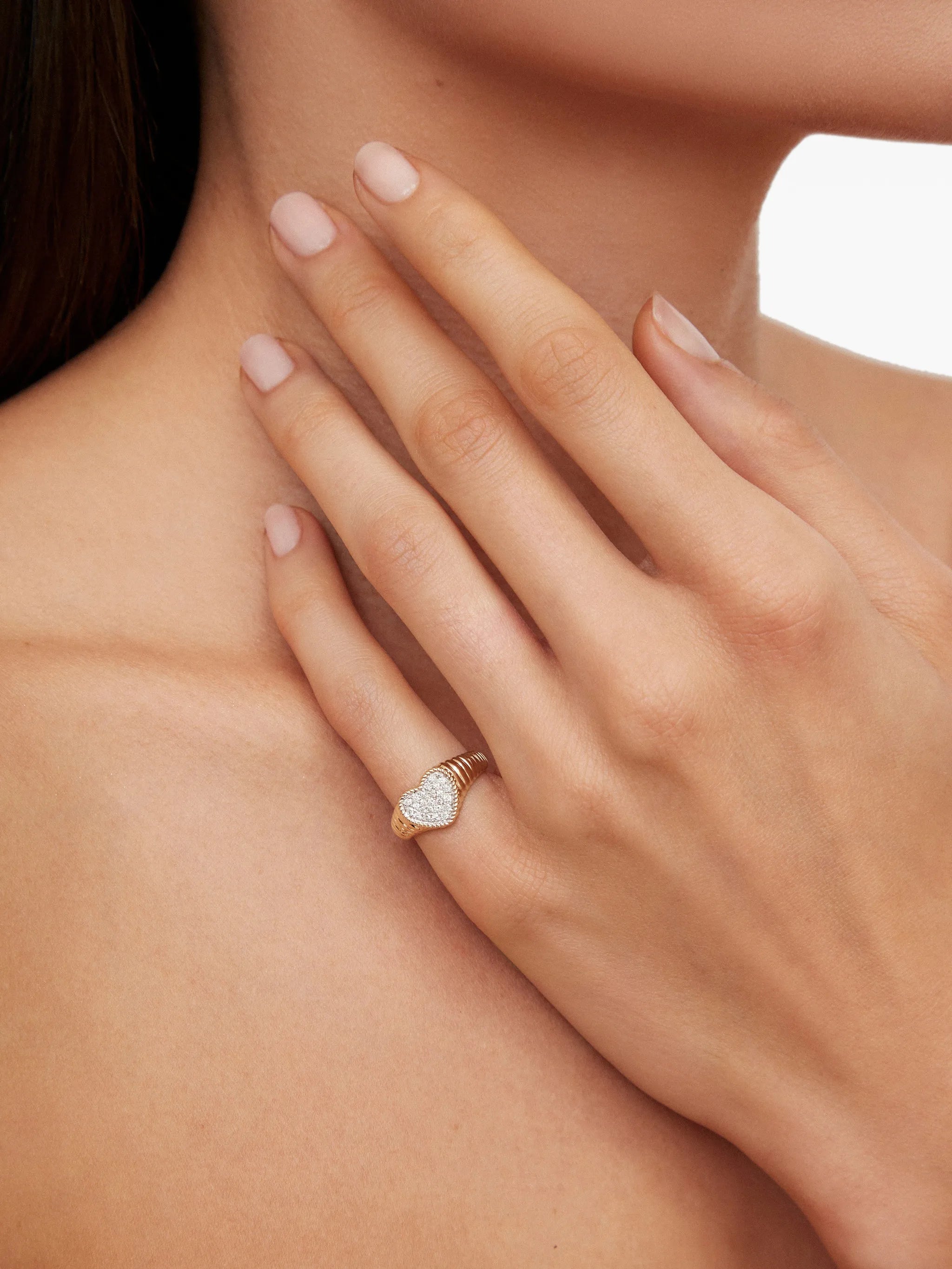 baby Heart diamond ring