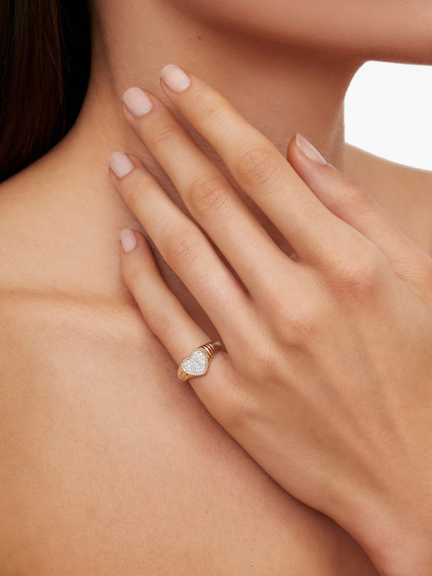 baby Heart diamond ring