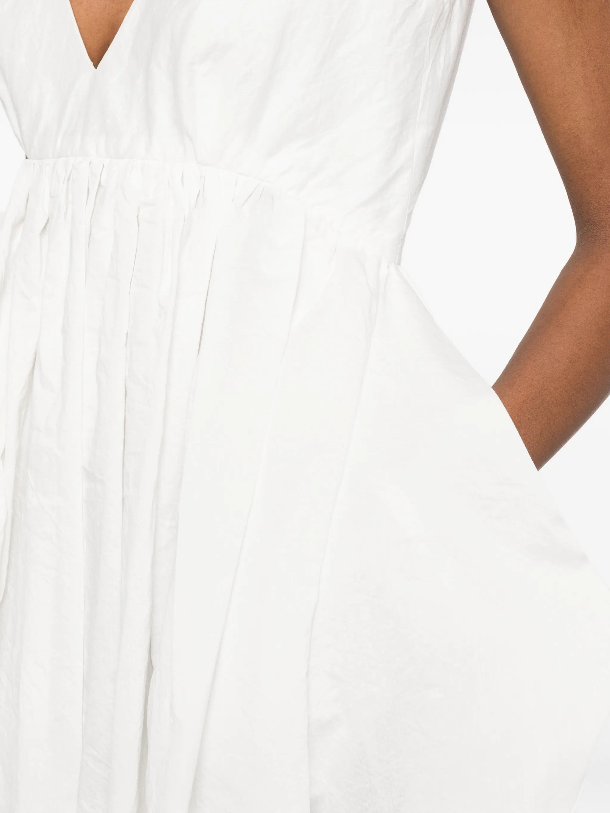 sculptural textured maxi dress