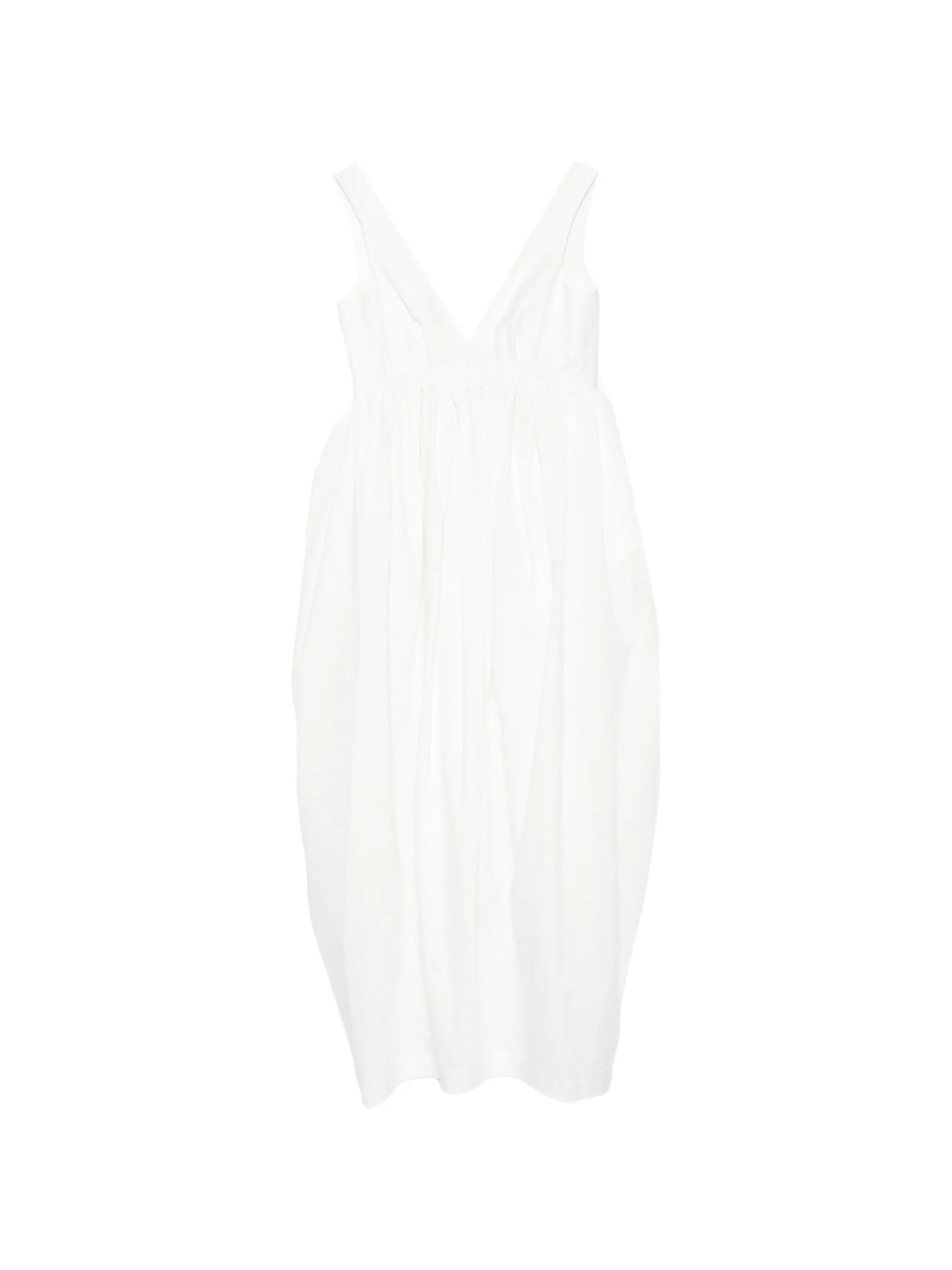 sculptural textured maxi dress
