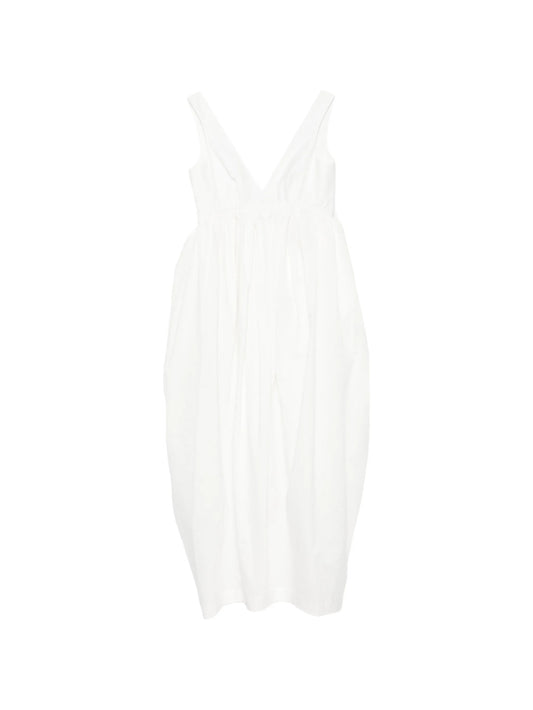 sculptural textured maxi dress