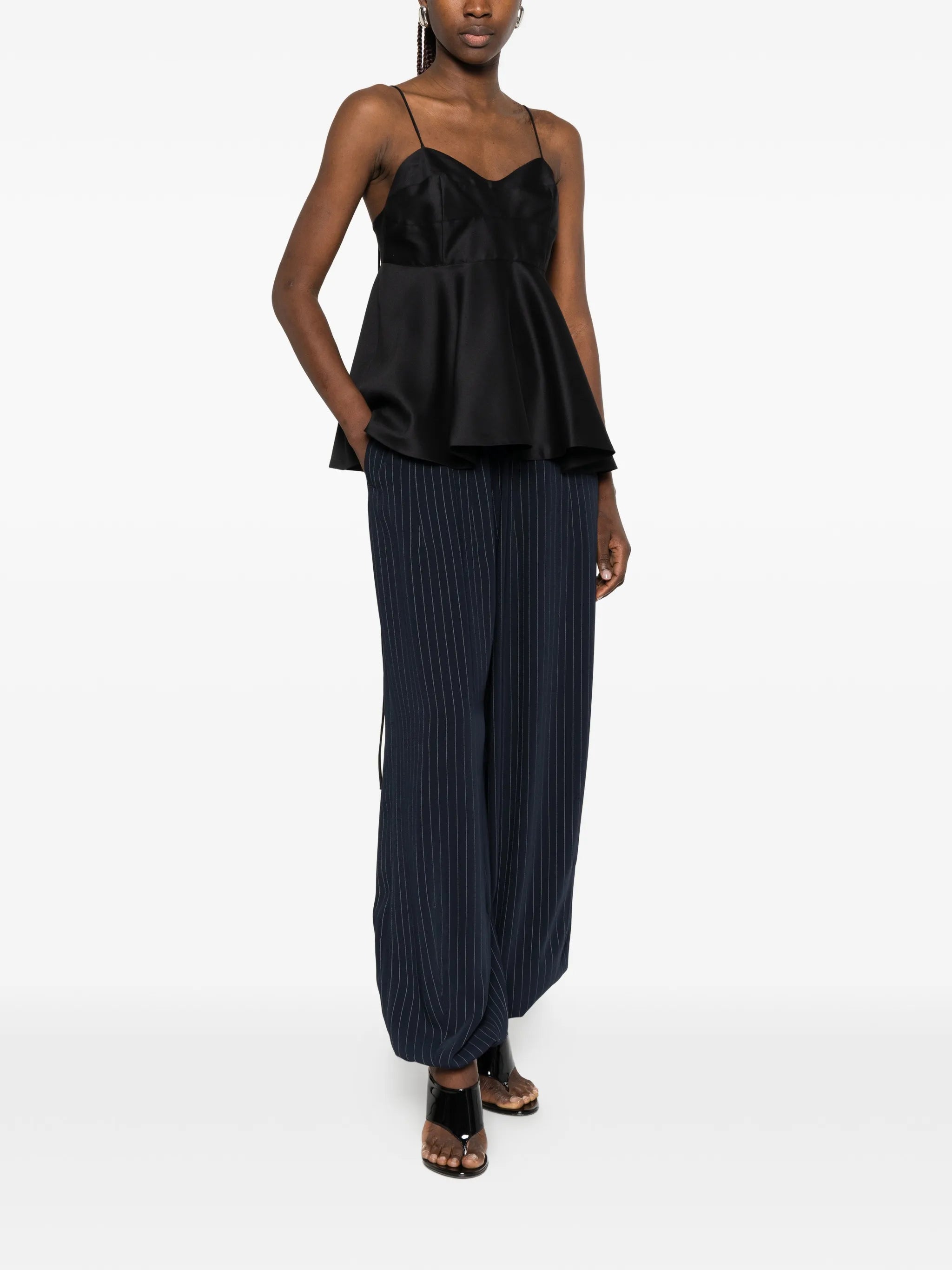 bustier peplum top