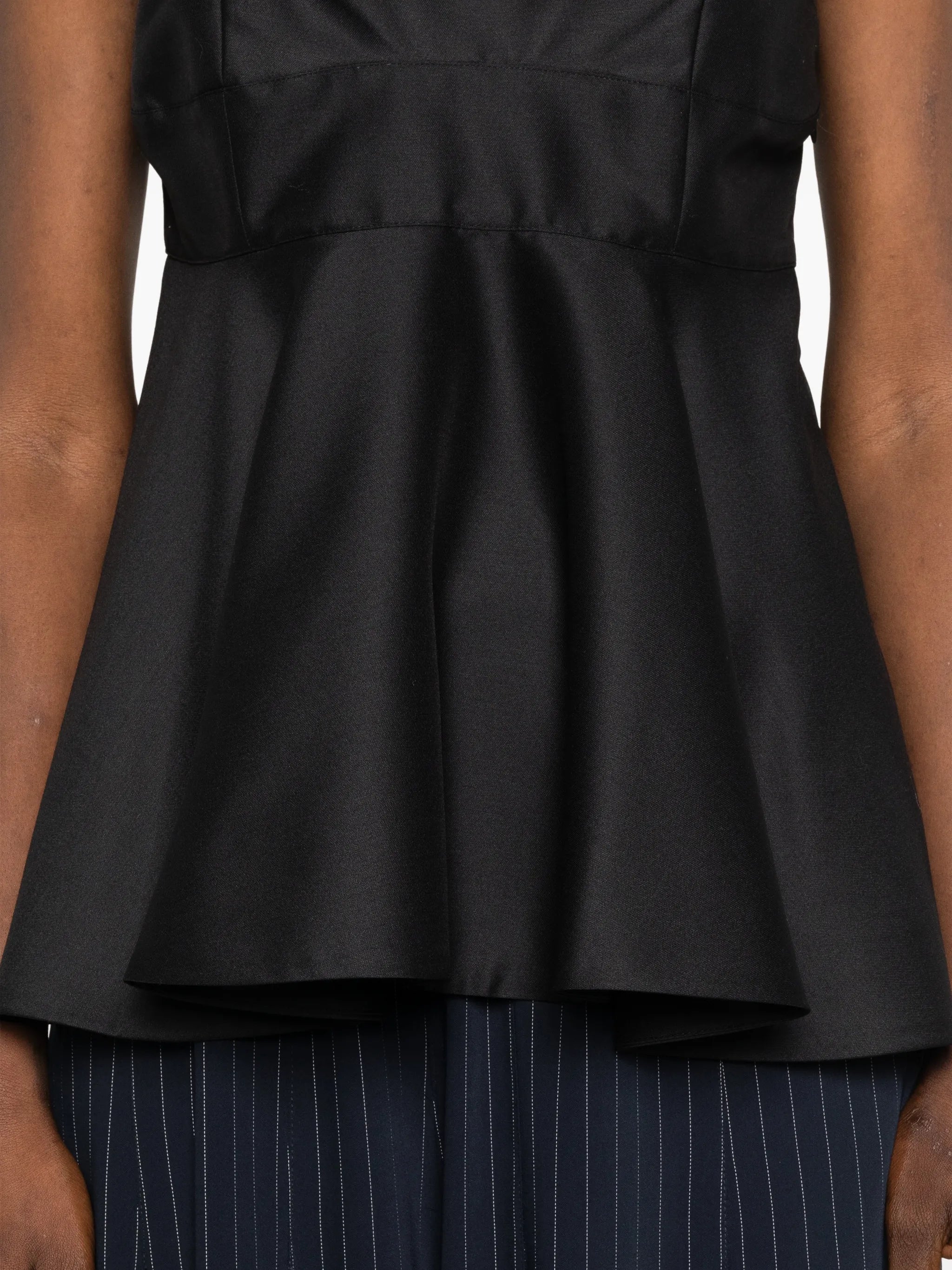 bustier peplum top