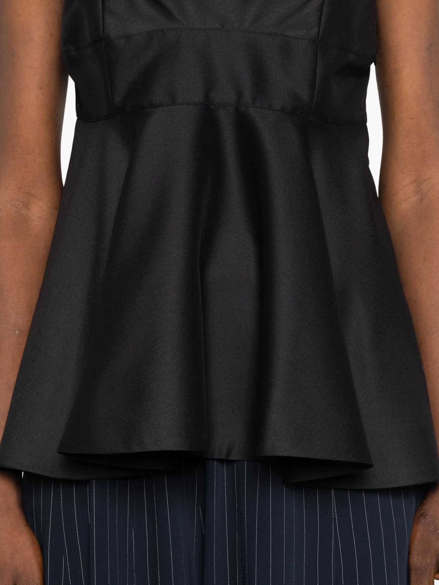 bustier peplum top