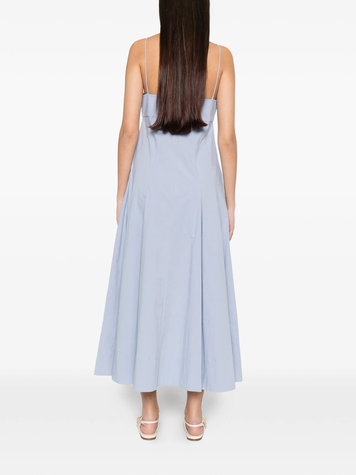pleated cotton dress