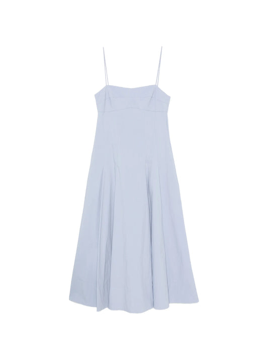 pleated cotton dress