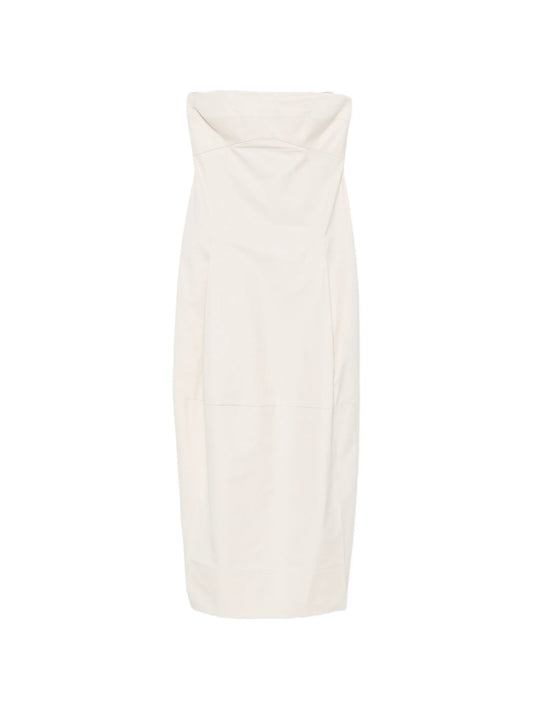 pleated cocoon dress