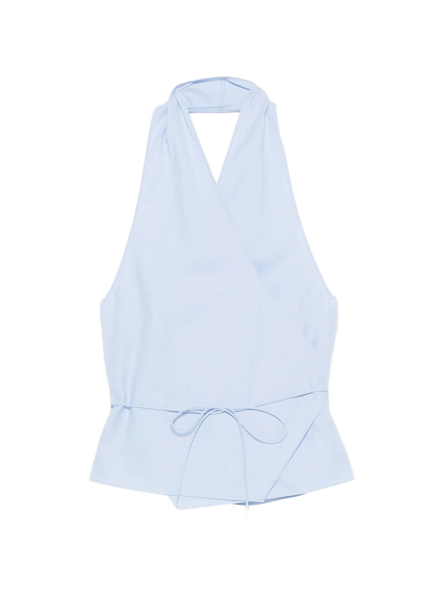 Oxford wrap top