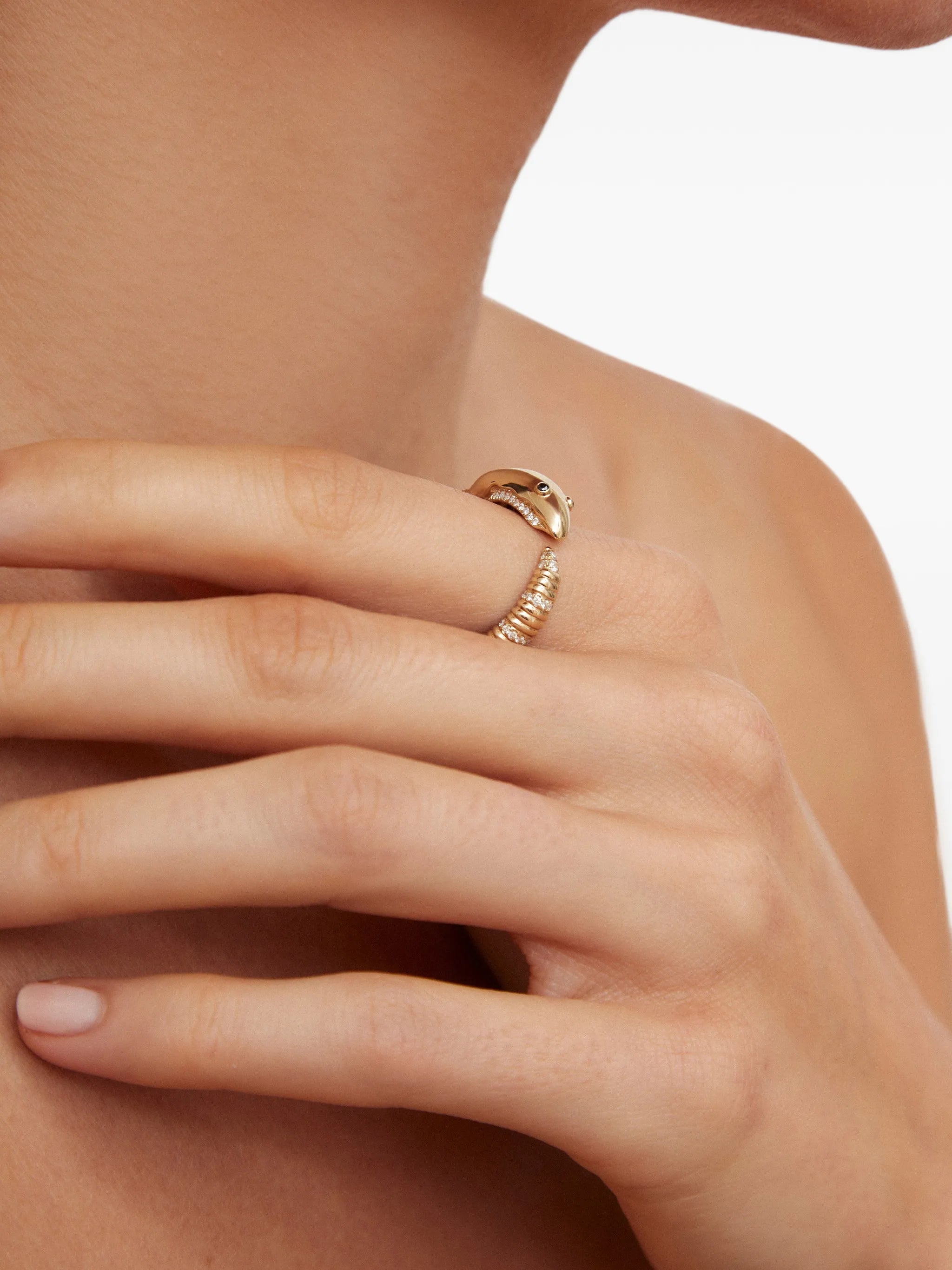Crayfish diamond ring