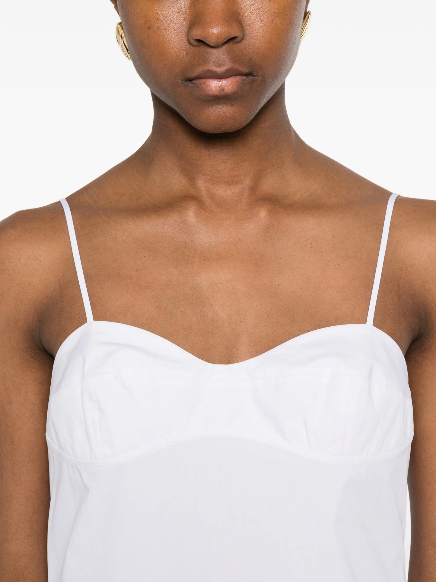bustier voluminous maxi dress