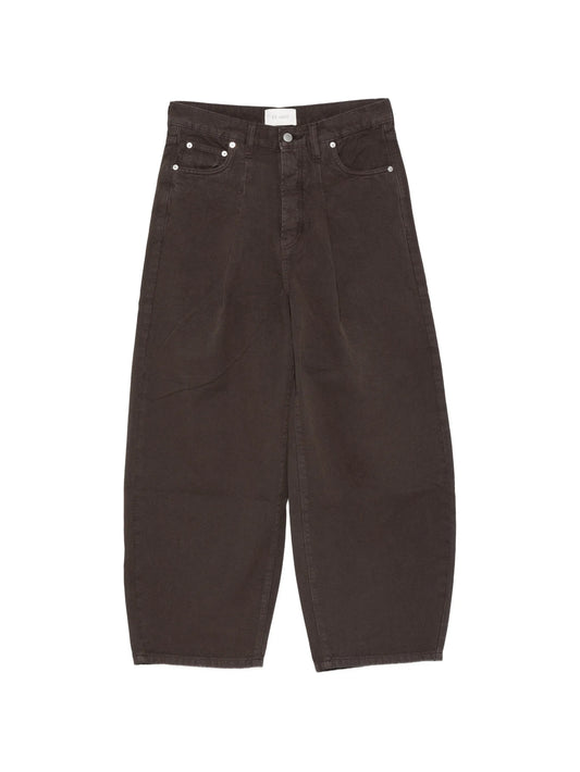 barrel mid-rise jeans