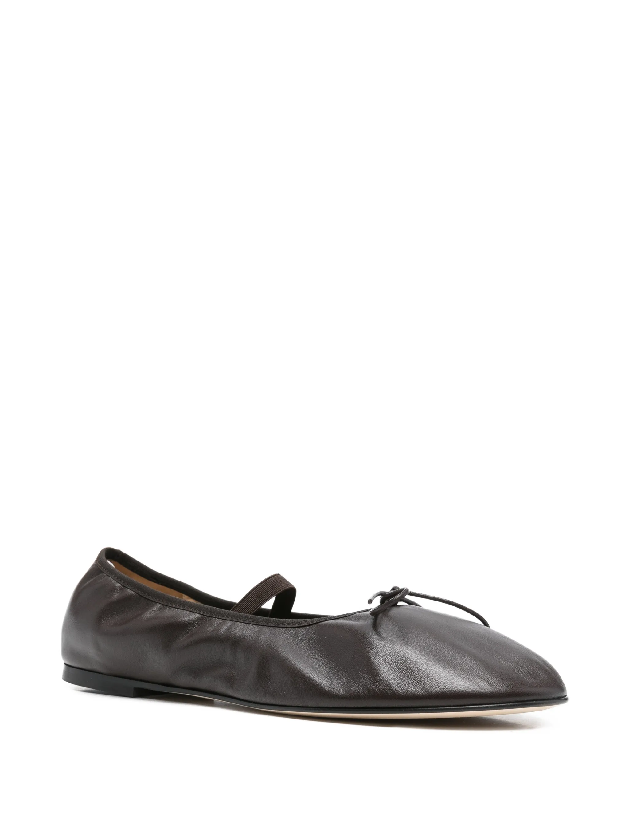 Balla bow leather ballet flats