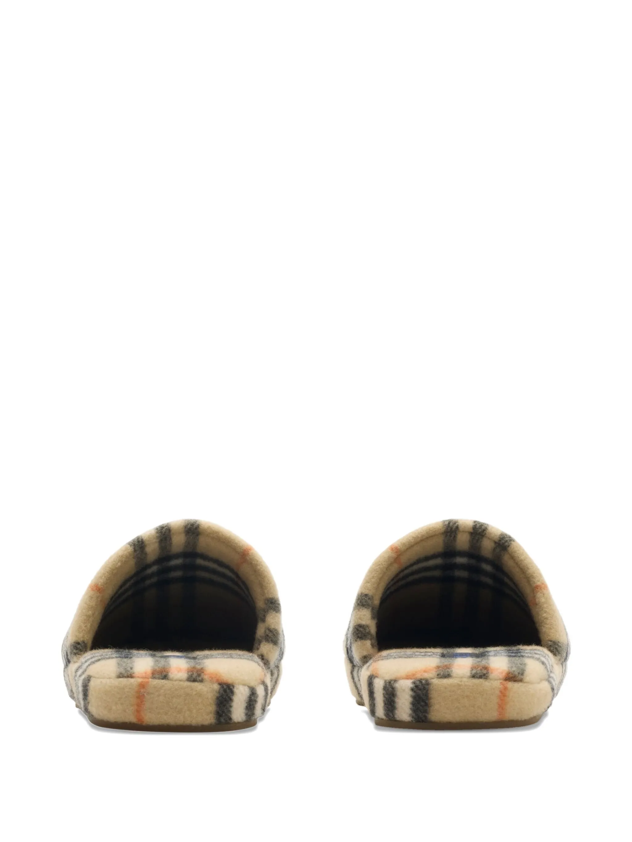 checked slippers