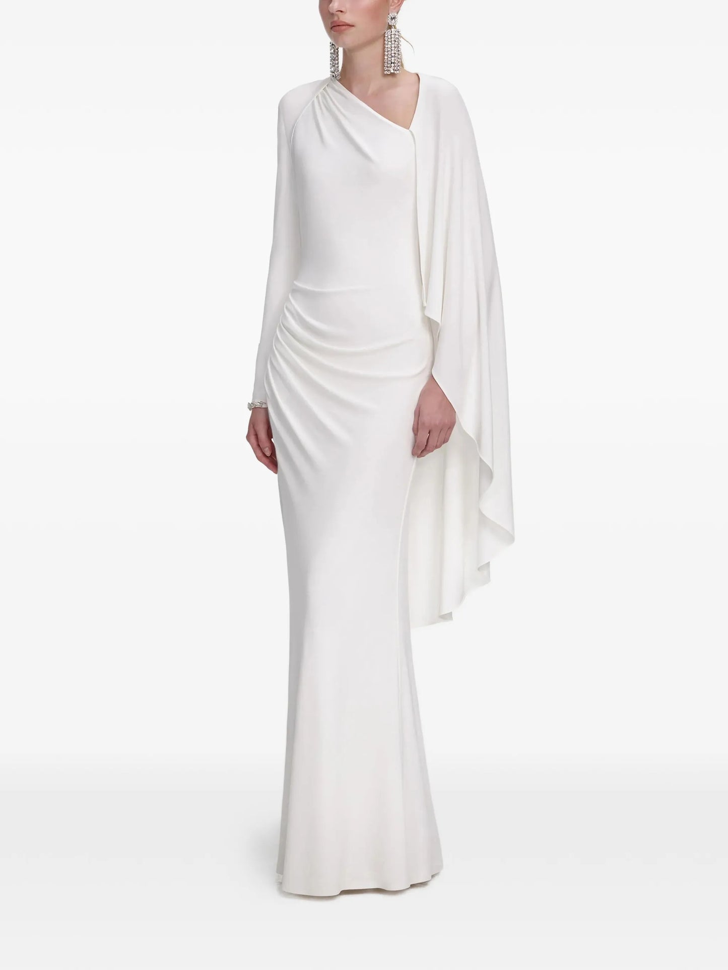 draped maxi dress