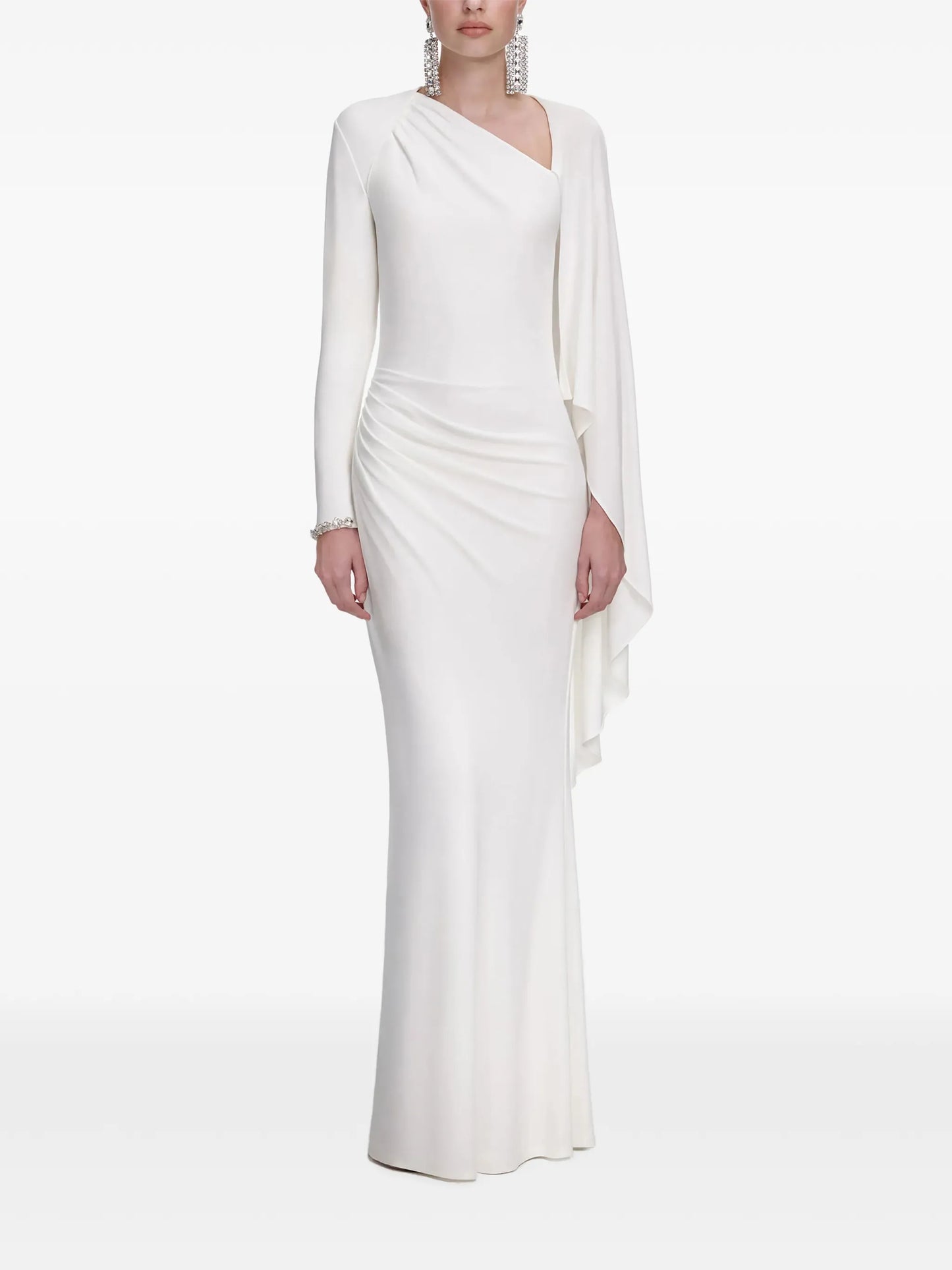 draped maxi dress