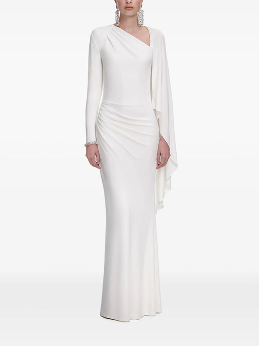 draped maxi dress