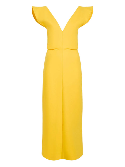 Mariam V-neck midi dress
