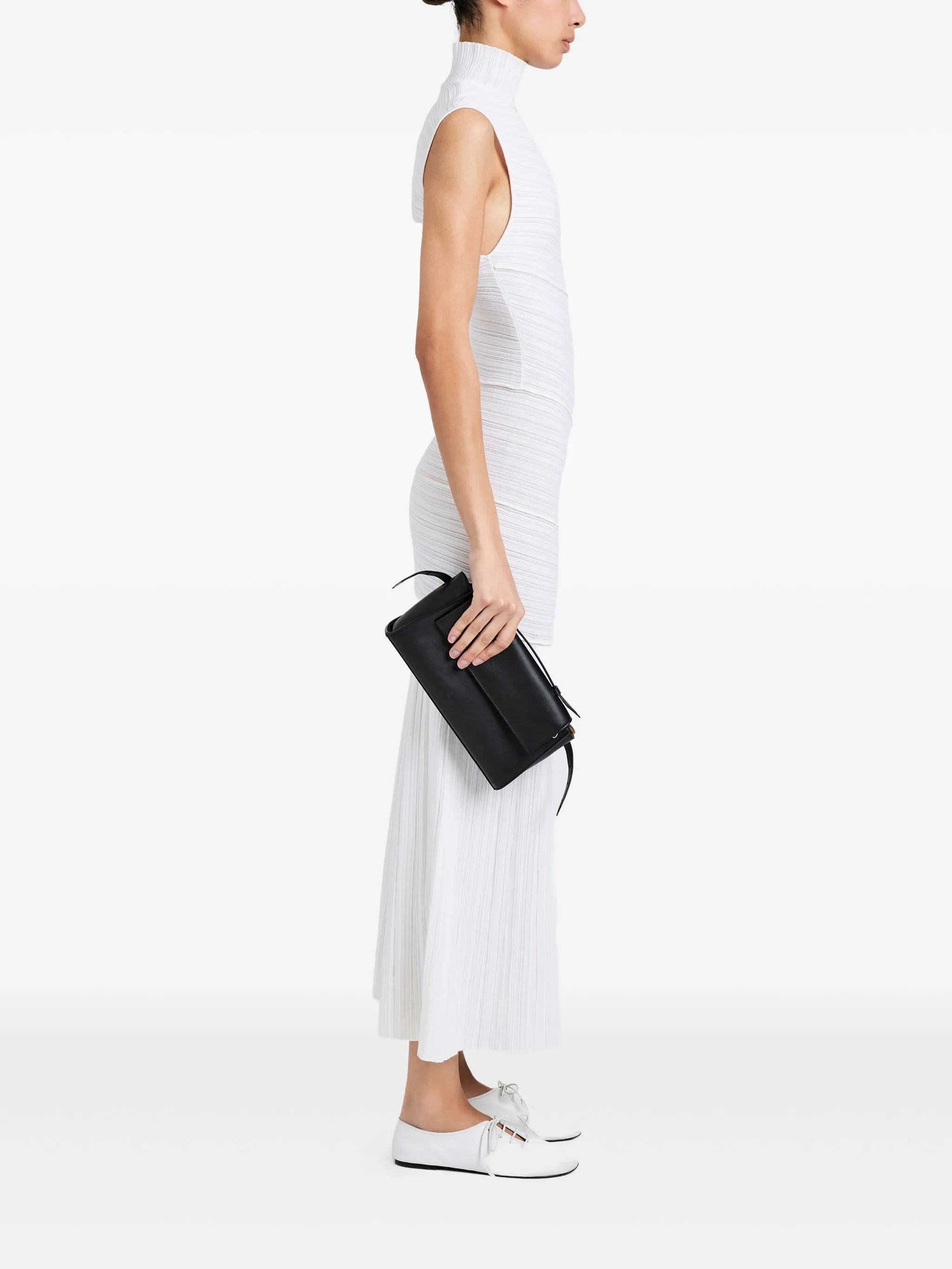 Tate leather clutch bag