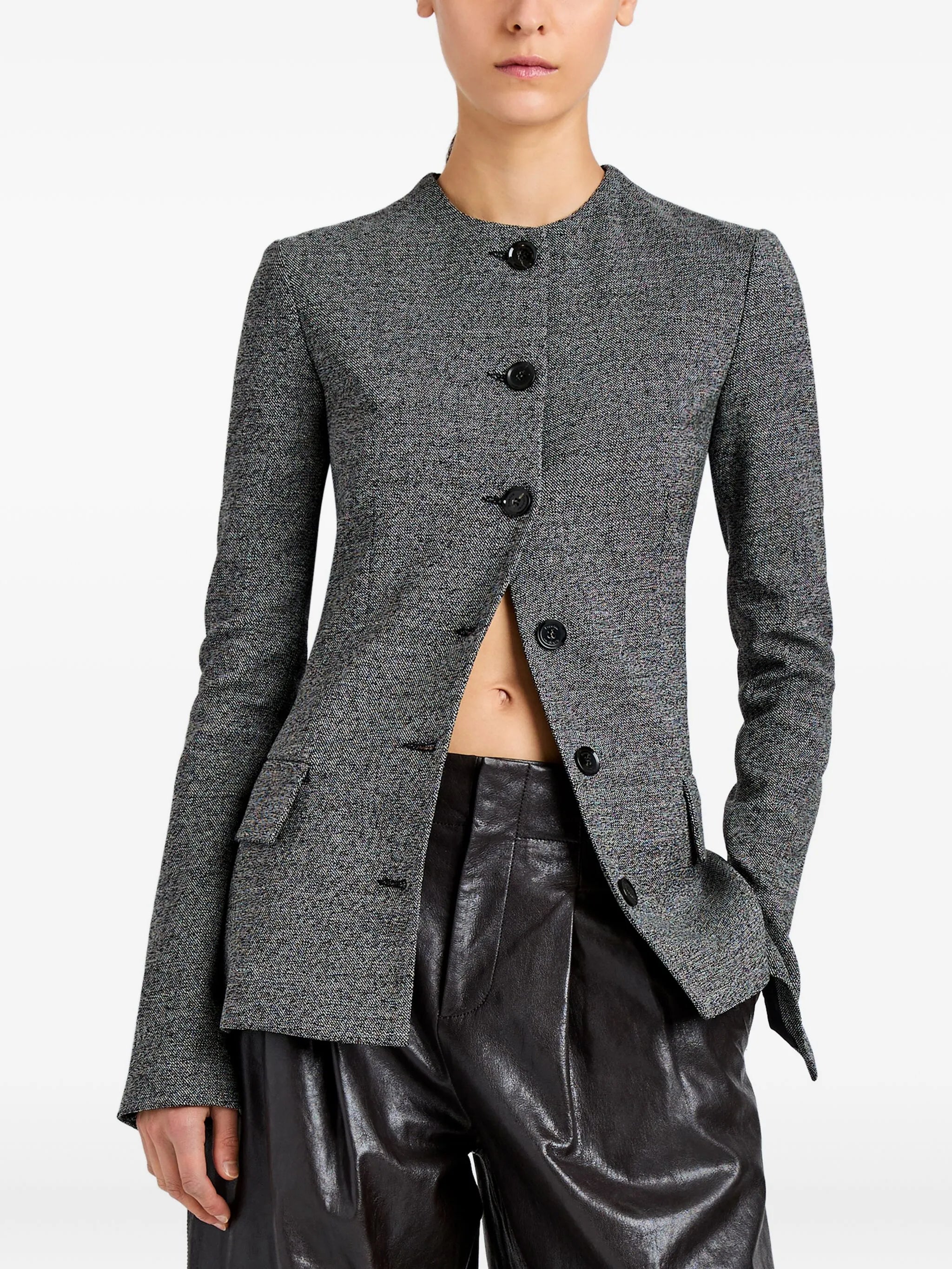 Annemarie button-fastening jacket