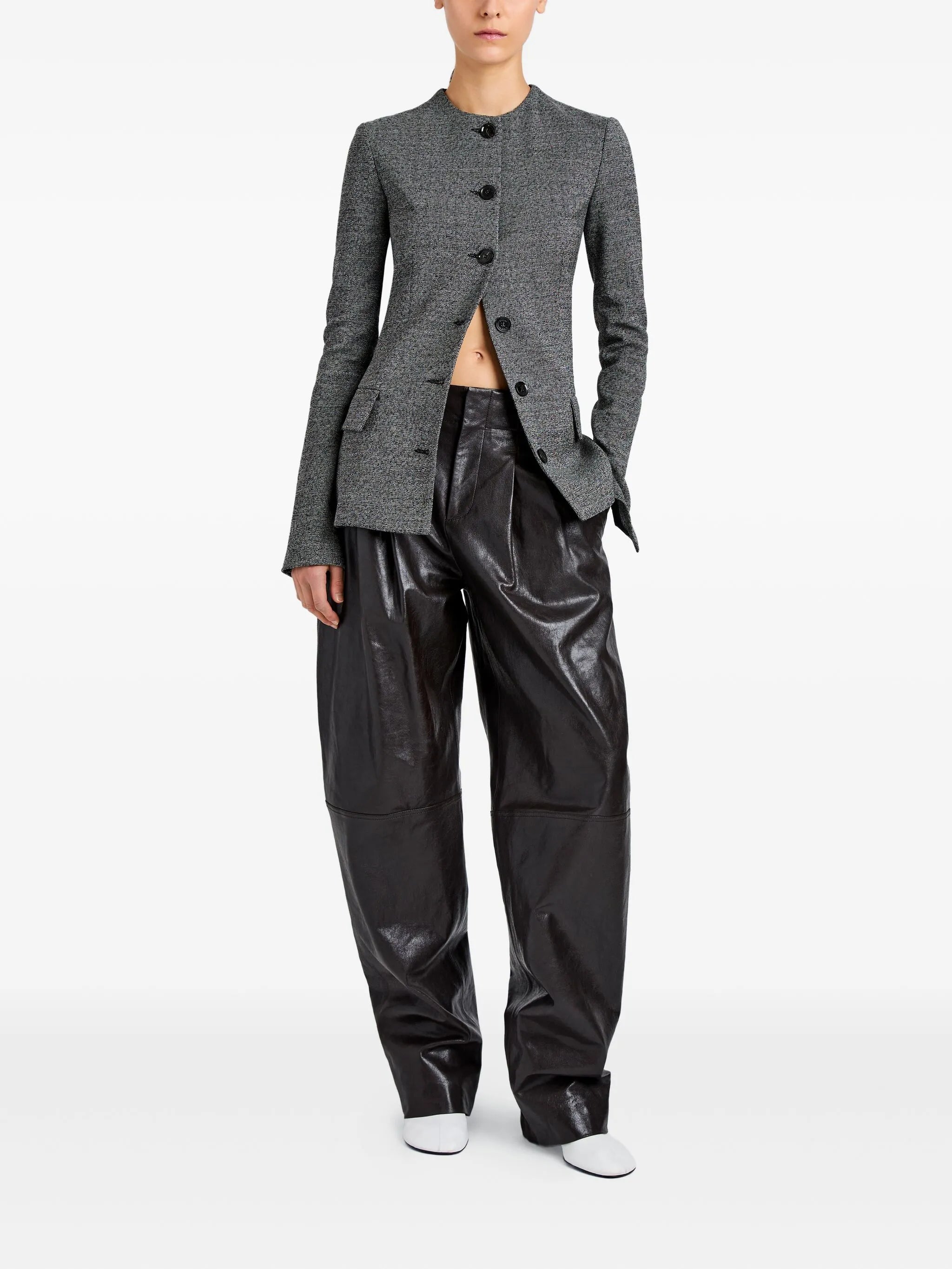 Annemarie button-fastening jacket